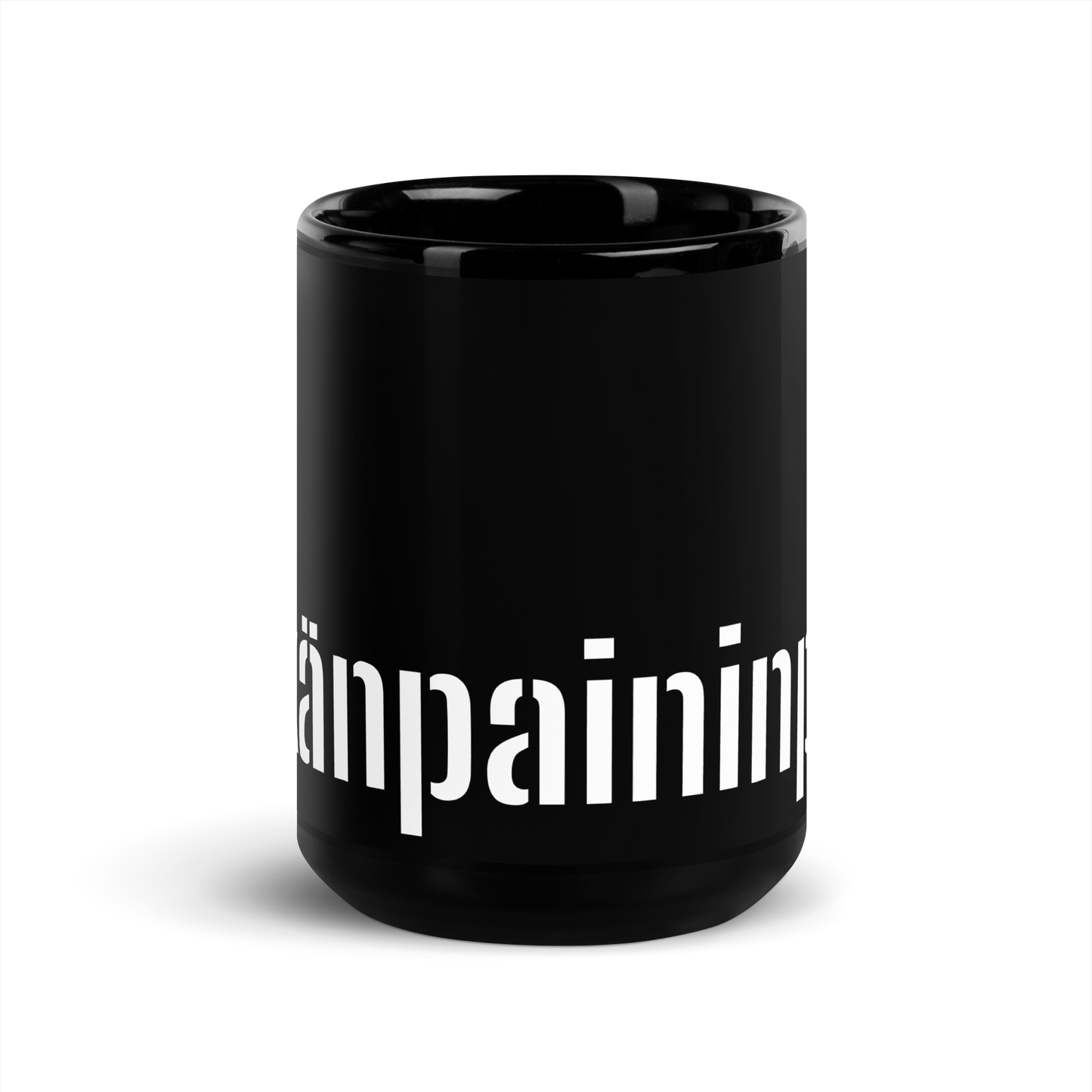 black shiny Mug - Yskänpaininpuu