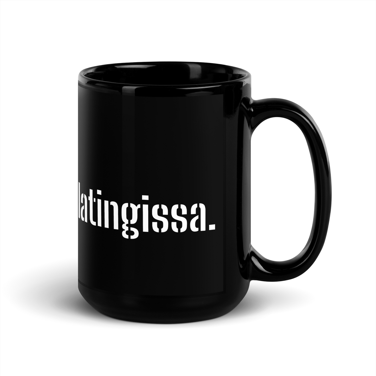 Black shiny Mug - good to try. Deer rifle with lating cat. Welcome!