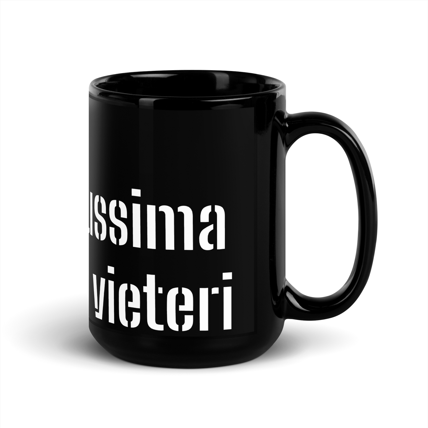 Black shiny Mug - the cuckoo clock with the thunder