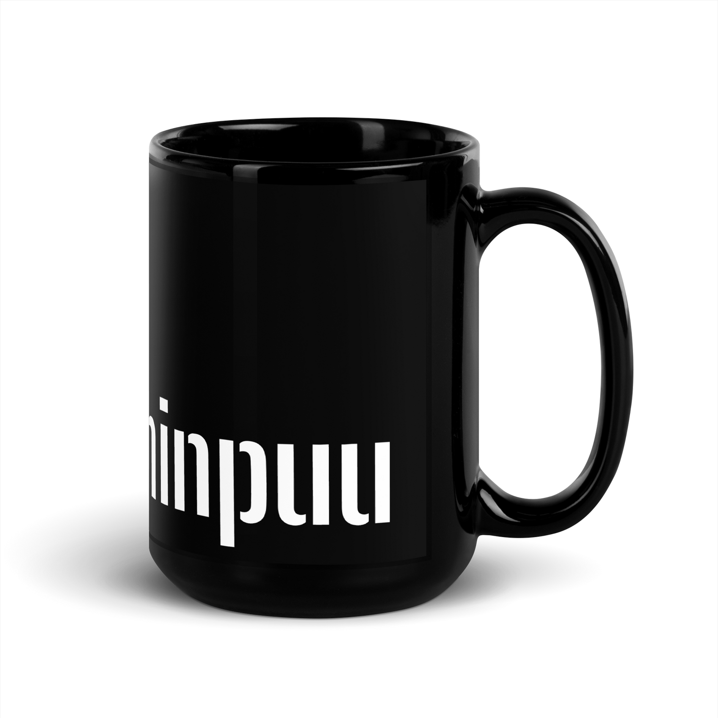 black shiny Mug - Yskänpaininpuu