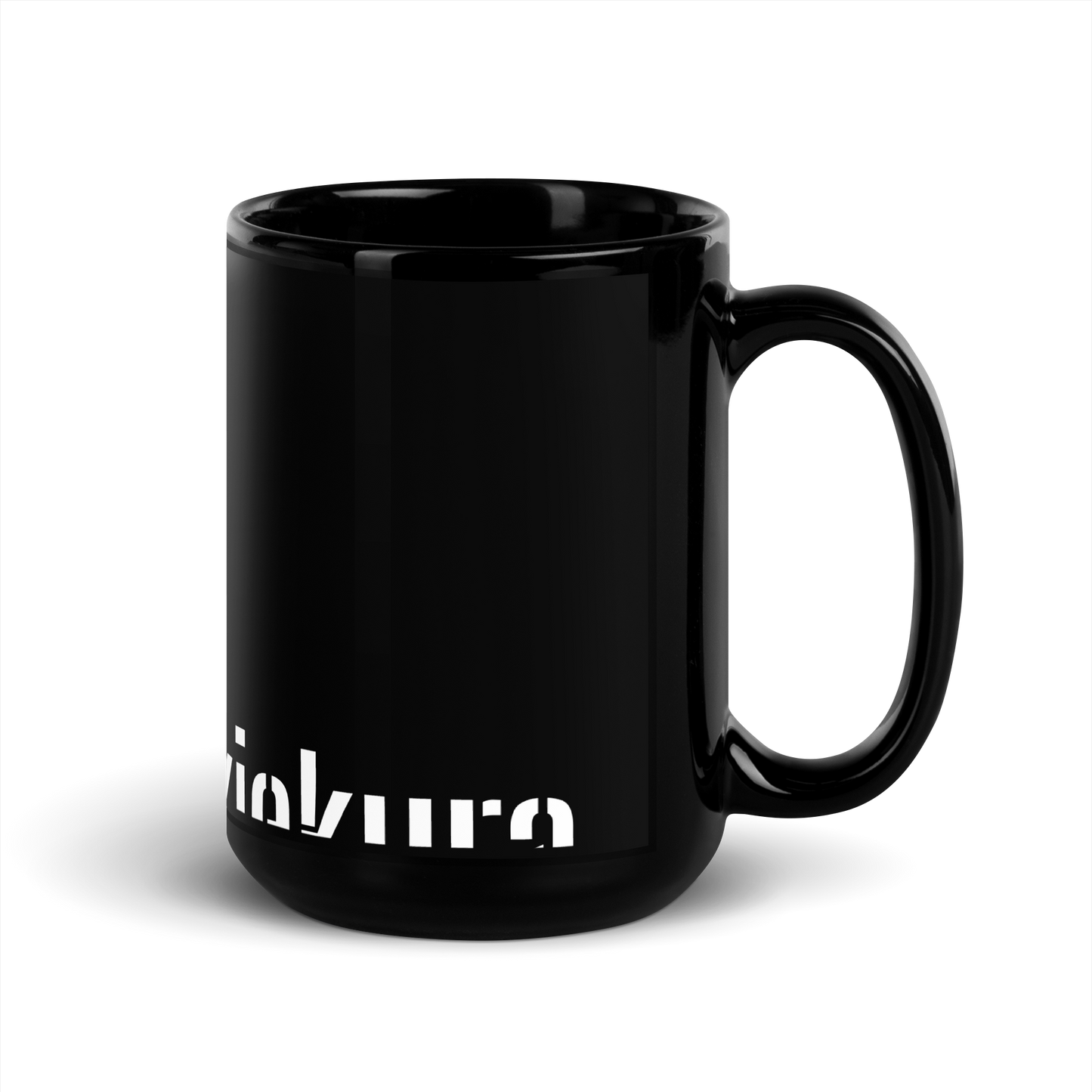 Black shiny mug - Eppyrän keukura keukura