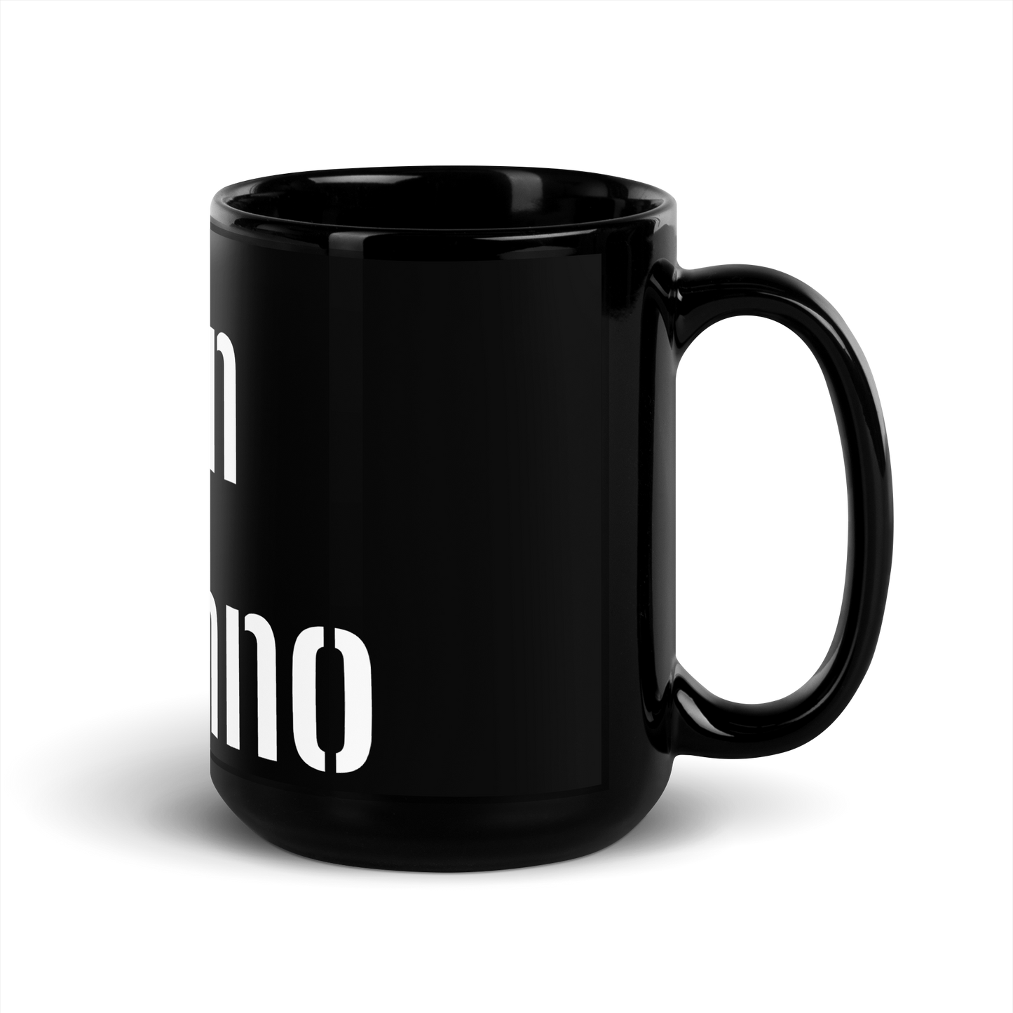 This black glossy Mug - Hell's Mansion