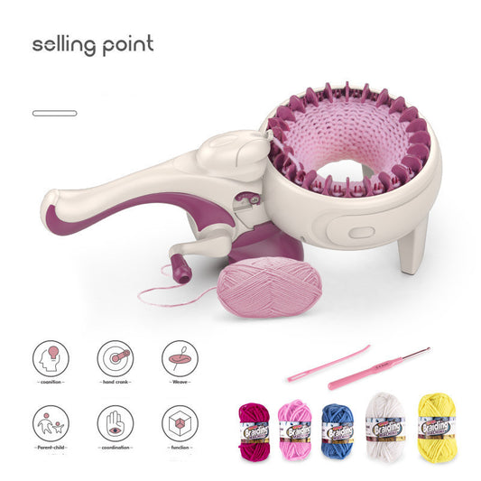 DIY Knitting Machine Toy 24 Needle Scarf Hat Hand Haruka Wool Knitting Machine  käsityö - neulekone