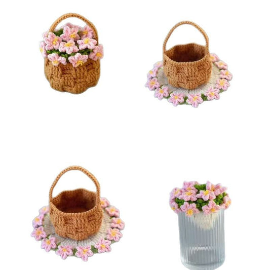 Rose Coaster Crochet Diy Material Package käsityöpaketti