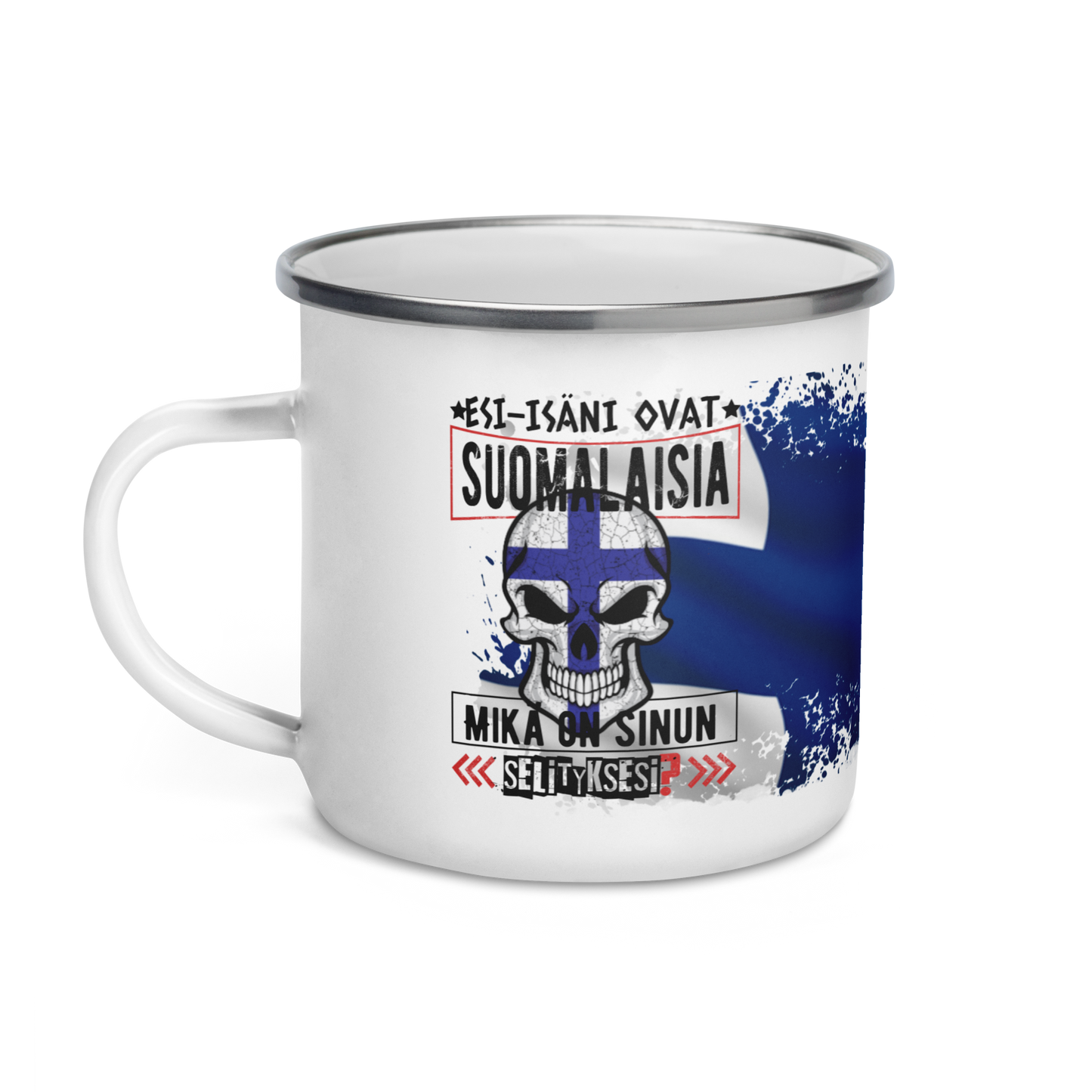 Enamel mug - my ancestors are Finnish