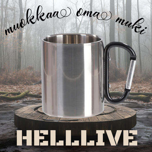 HELLLIVE fom Lieto - karabiinimuki, ei värejä vain harmaan sävyt