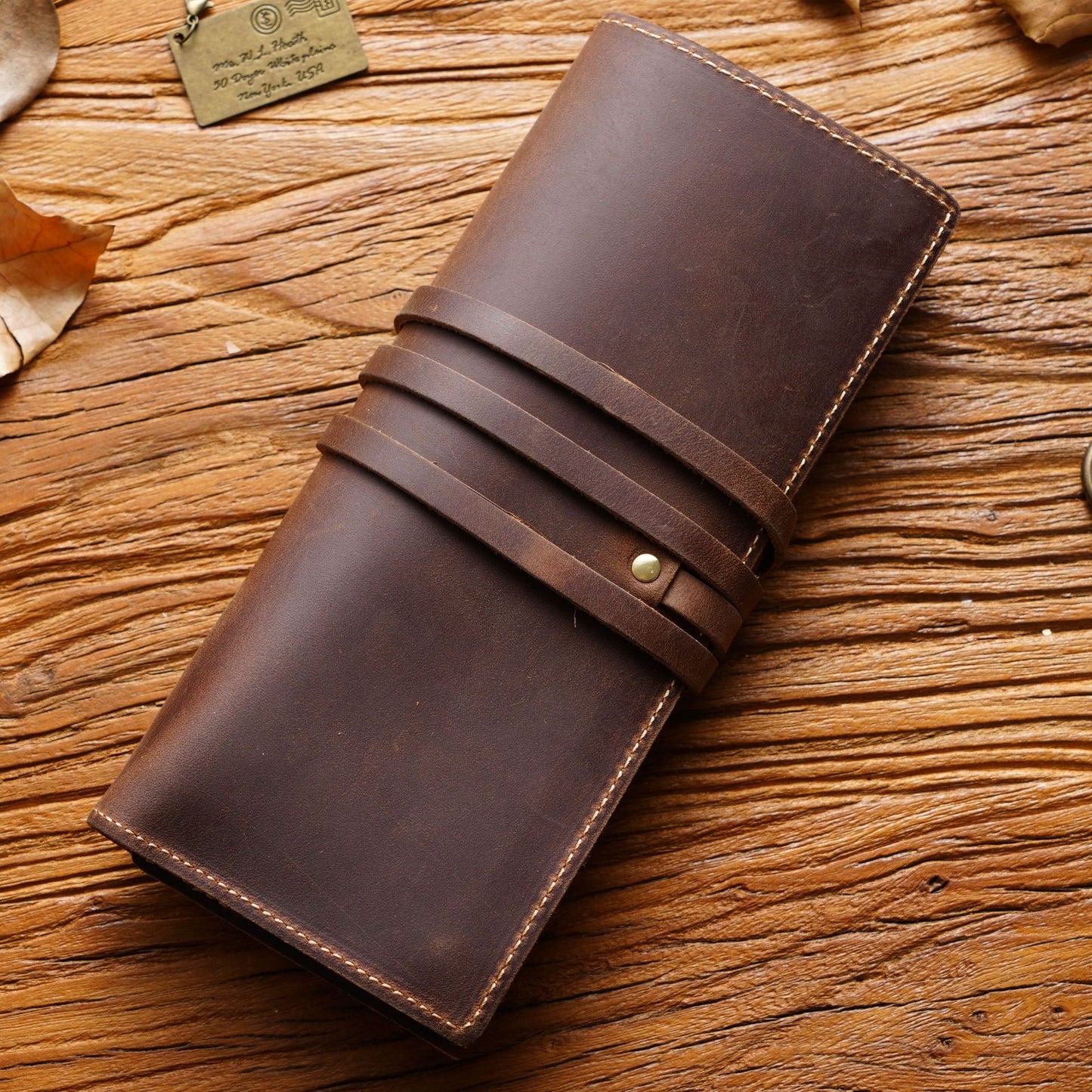 Nahkapenaali kietaisu mallia - crazy horse