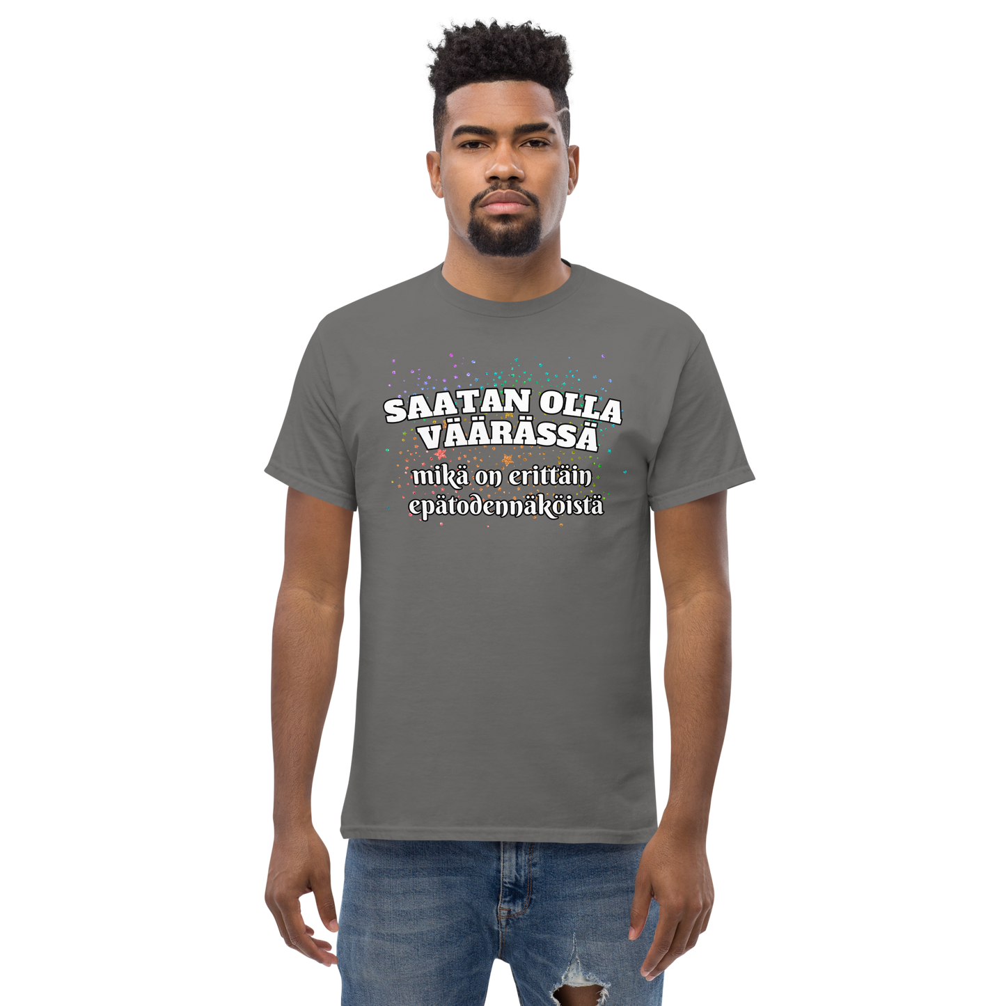 Men's classic tee - saatan olla väärässä