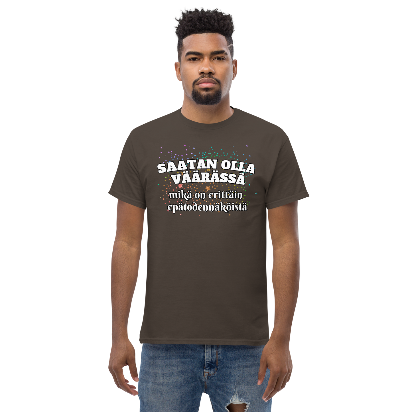 Men's classic tee - saatan olla väärässä