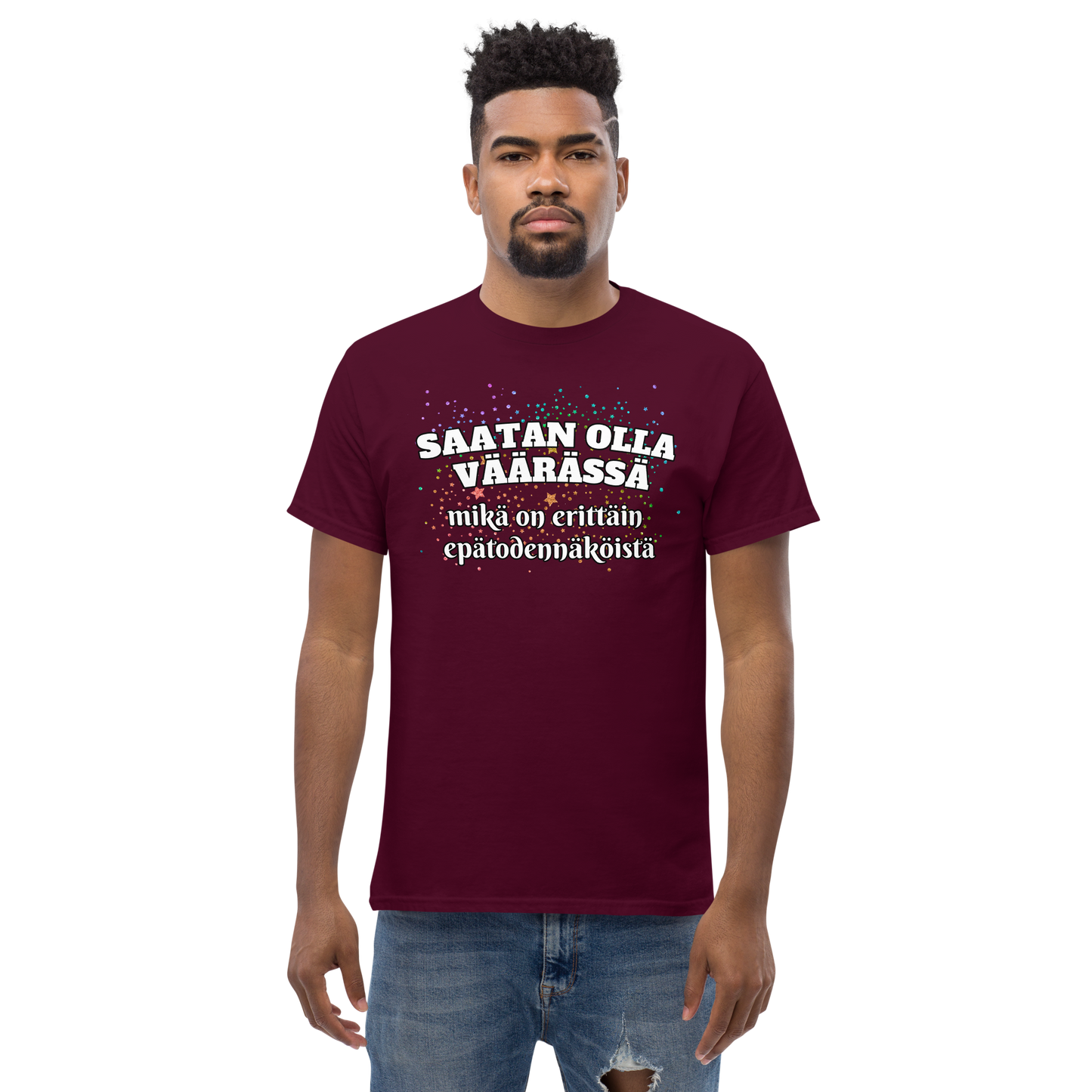 Men's classic tee - saatan olla väärässä