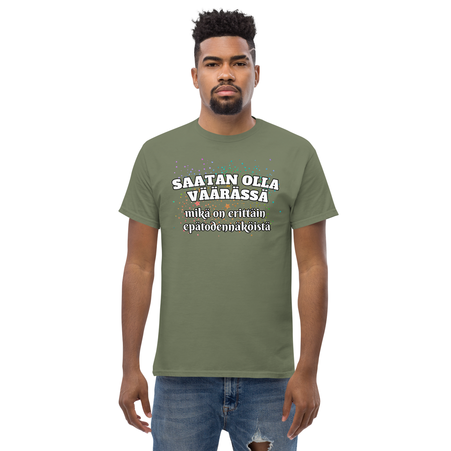Men's classic tee - saatan olla väärässä