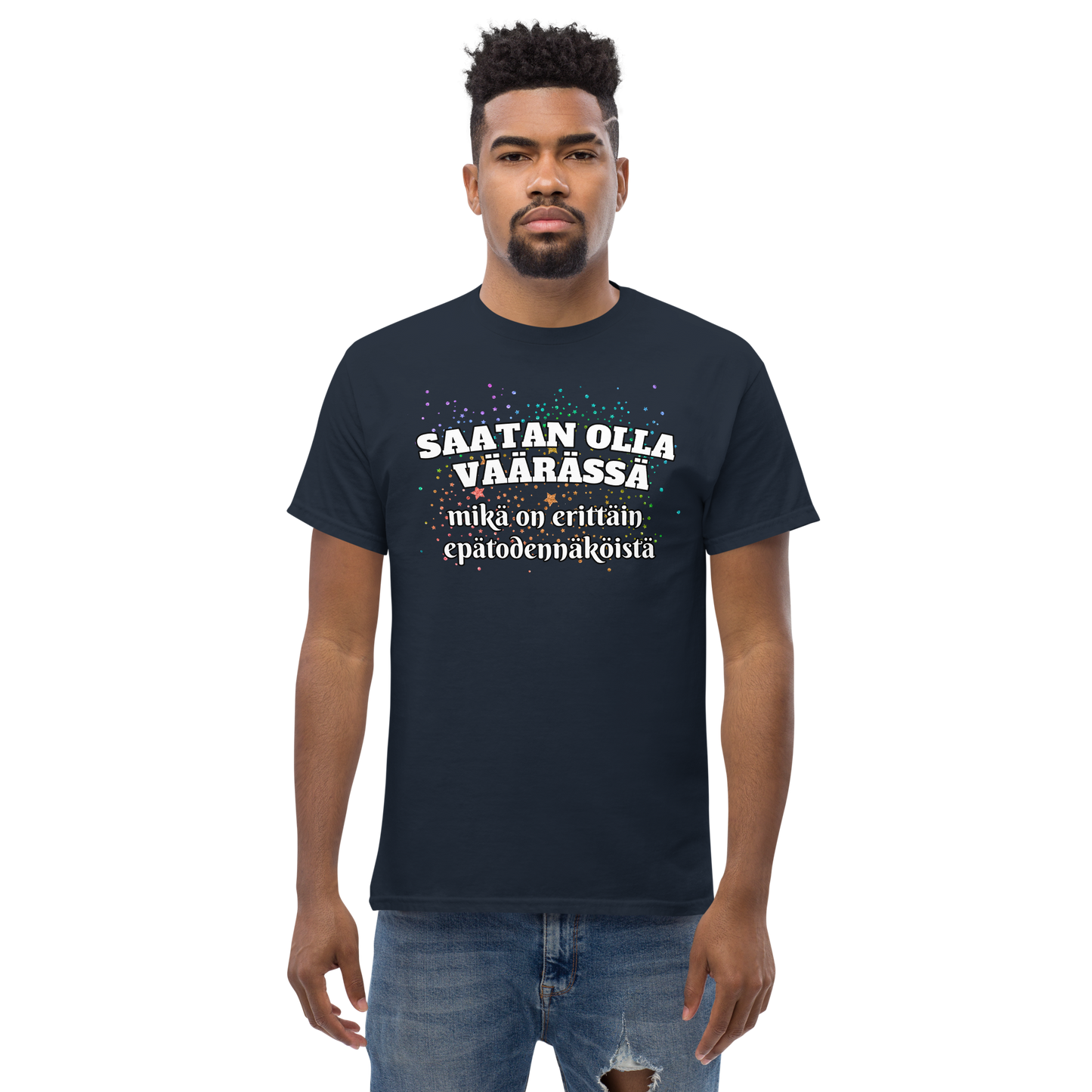 Men's classic tee - saatan olla väärässä