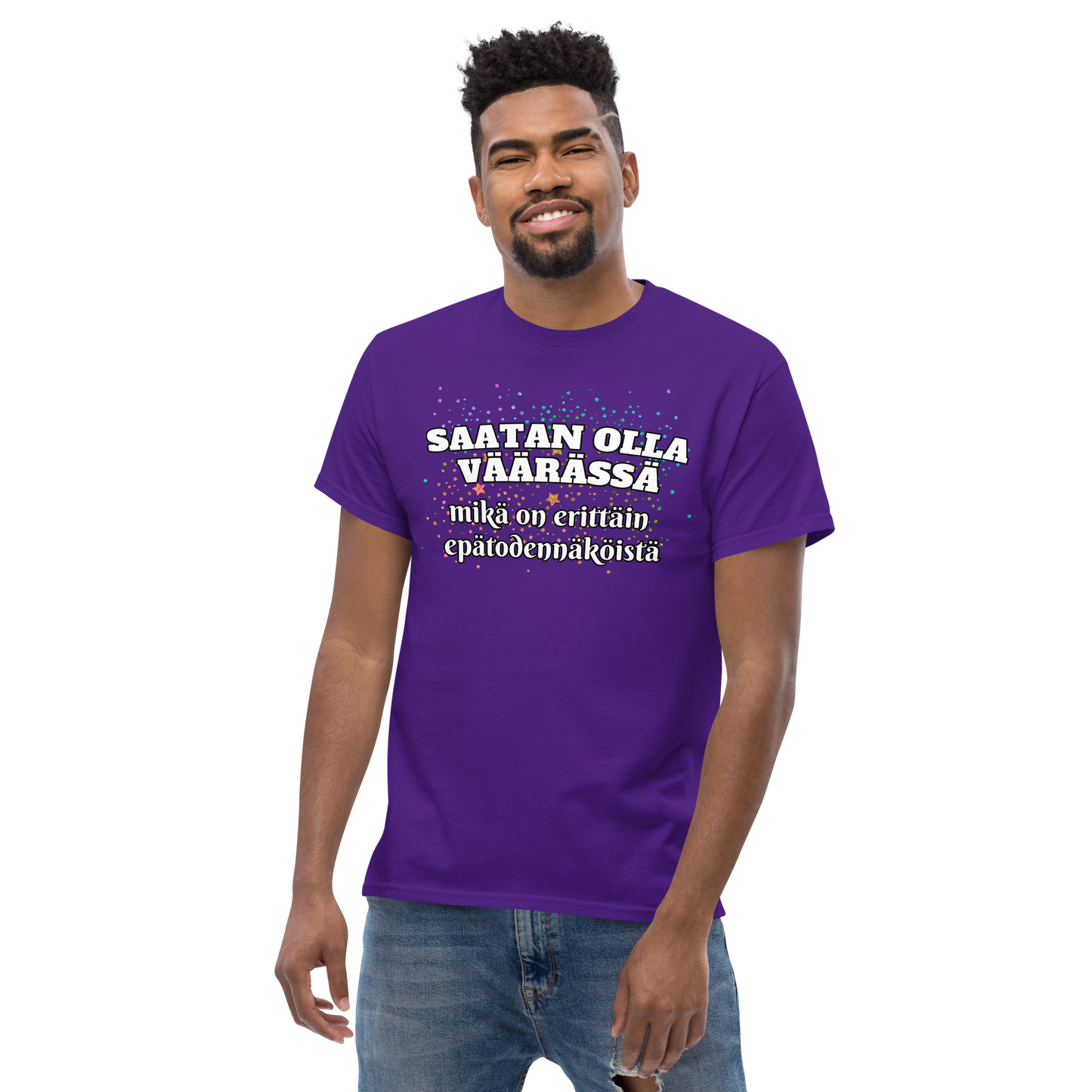 Men's classic tee - saatan olla väärässä