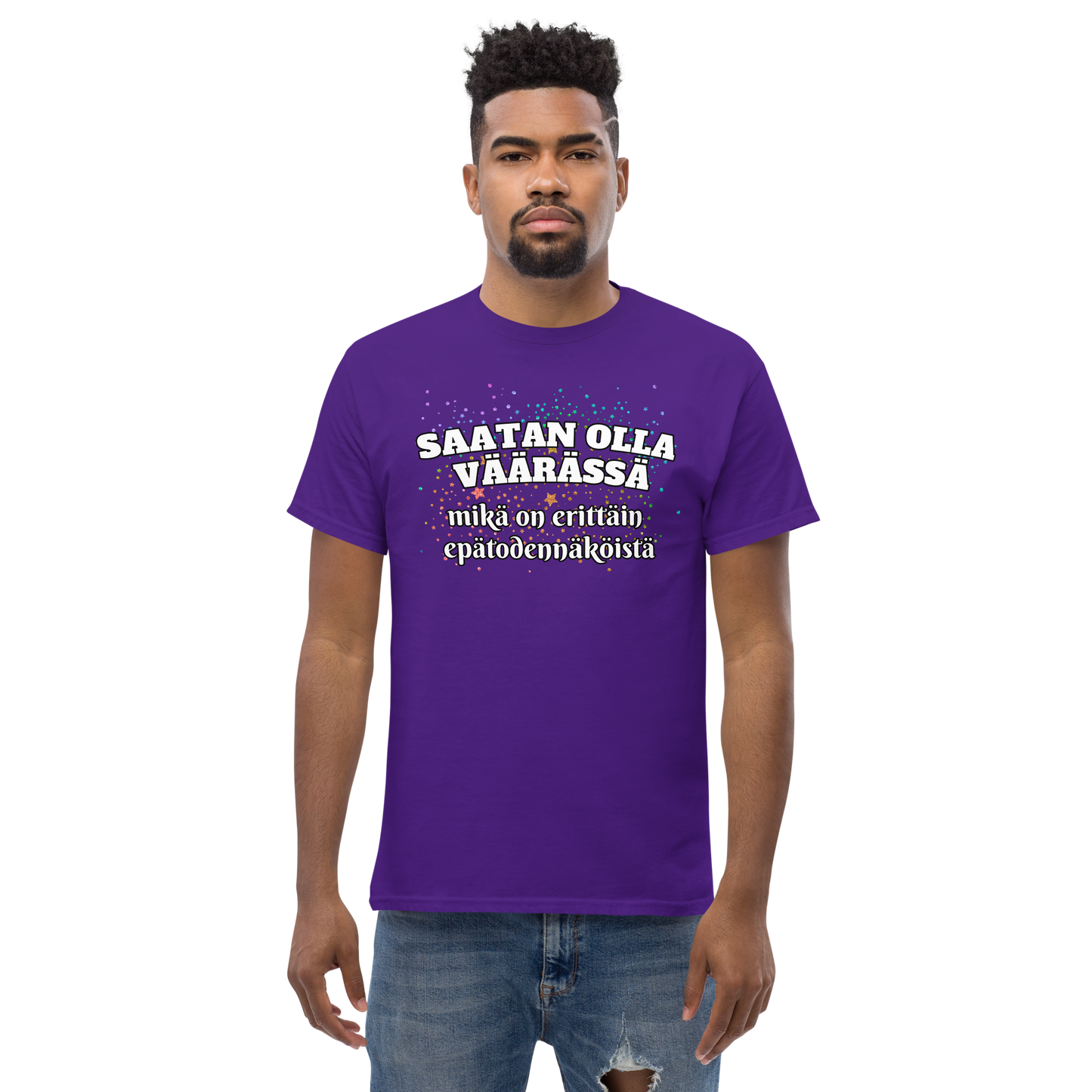 Men's classic tee - saatan olla väärässä