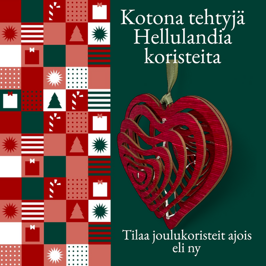 Joulukoriste vanerisydän