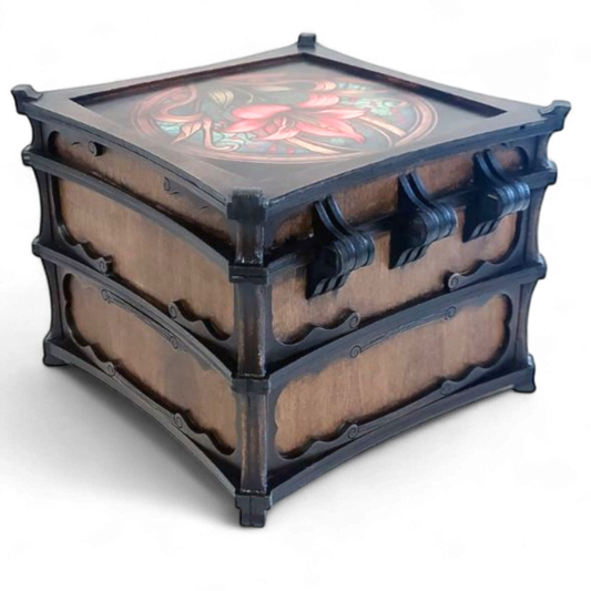 Muistojen rasia - vanerista rakkaudella tehty