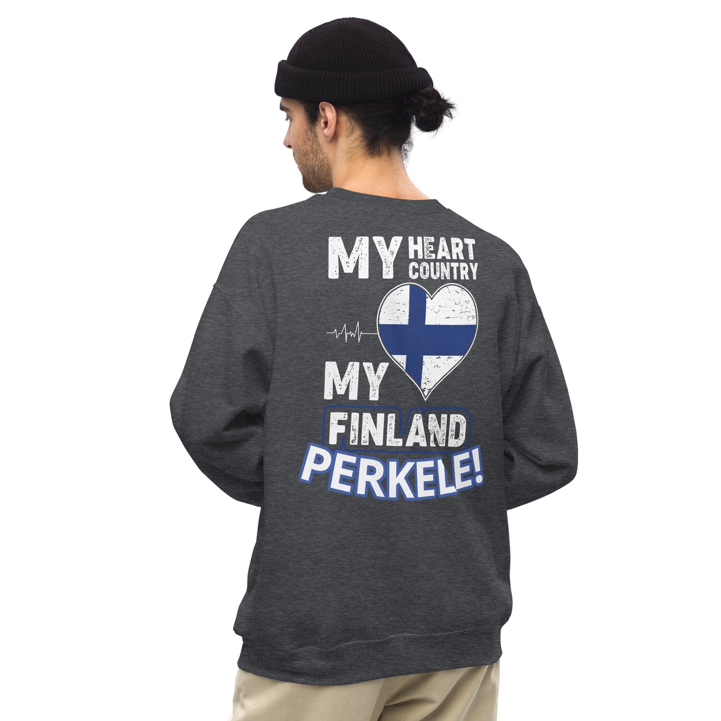 Unisex gollegepaita - my country finland perkele