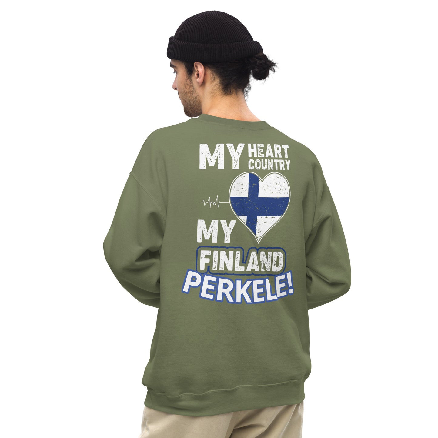 Unisex gollegepaita - my country finland perkele
