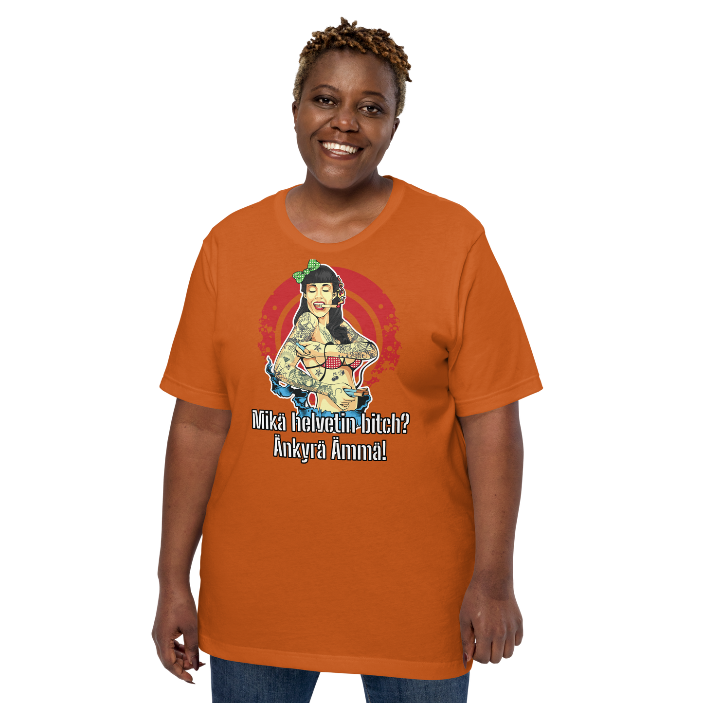 Unisex t-shirt - what the hell bitch? dumb mother-in-law