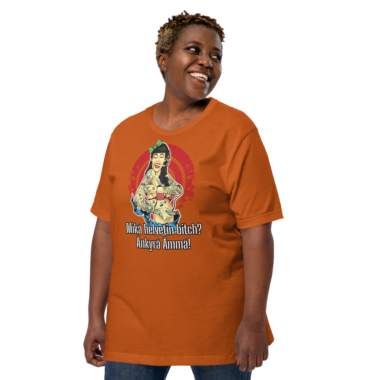 Unisex t-shirt - what the hell bitch? dumb mother-in-law