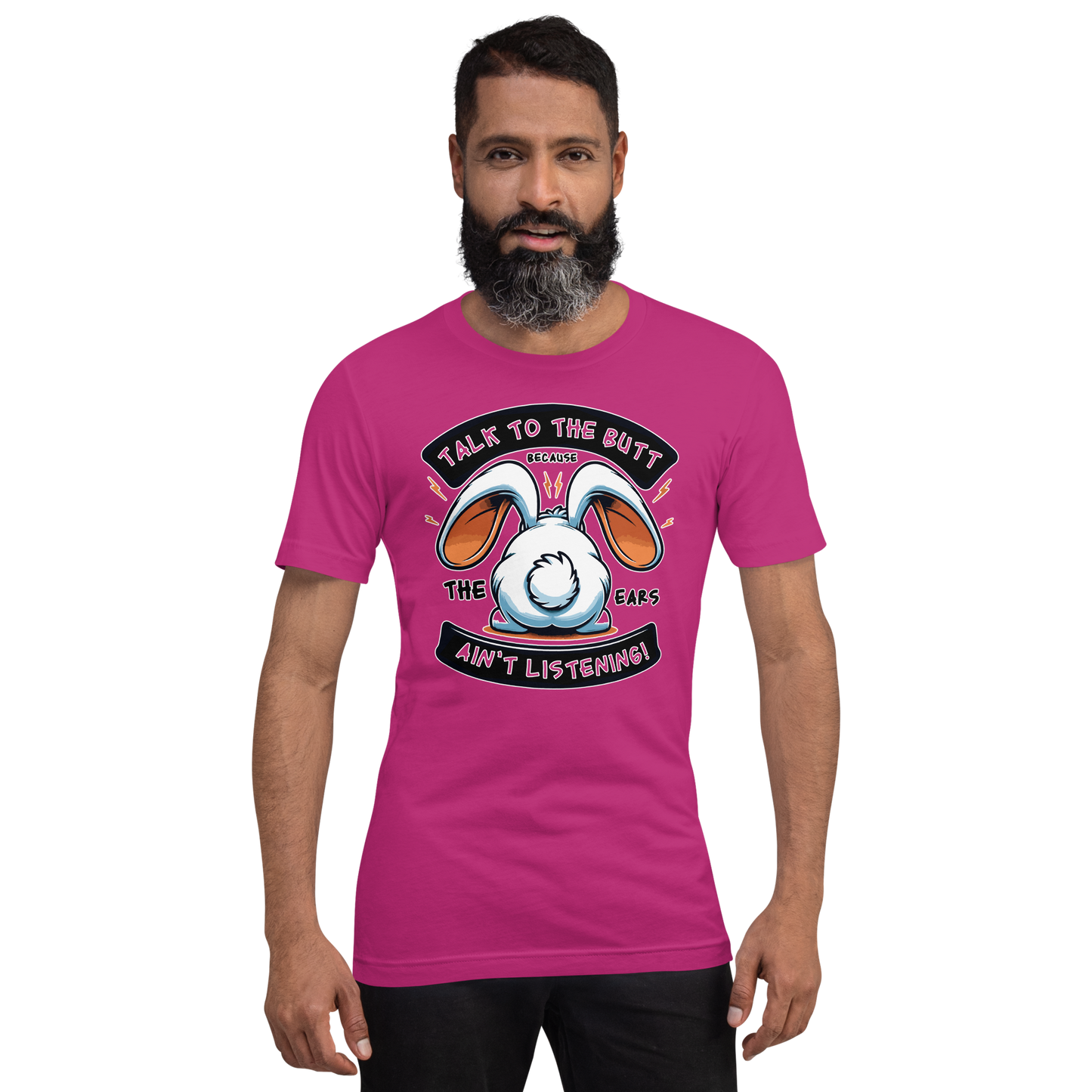 Unisex t-paita puhu pupun pepulle