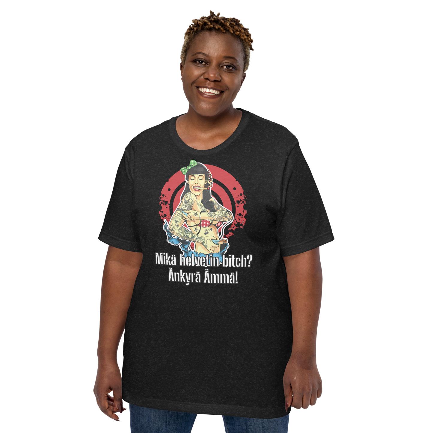 Unisex t-shirt - what the hell bitch? dumb mother-in-law