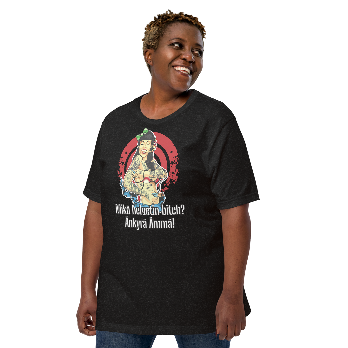 Unisex t-shirt - what the hell bitch? dumb mother-in-law