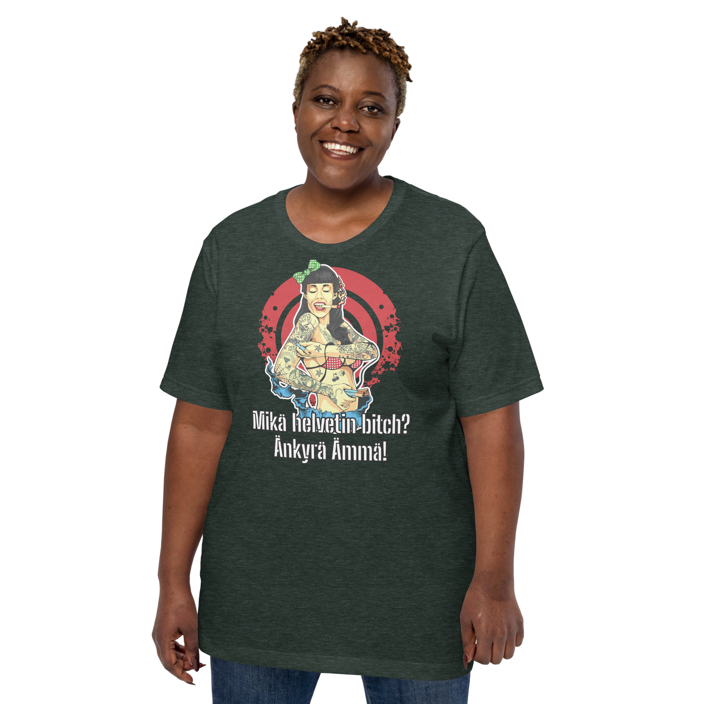 Unisex t-shirt - what the hell bitch? dumb mother-in-law