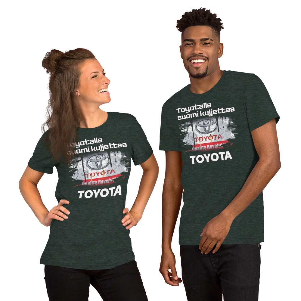 Unisex t-paita - oma teksti + Suomi kuljettaa