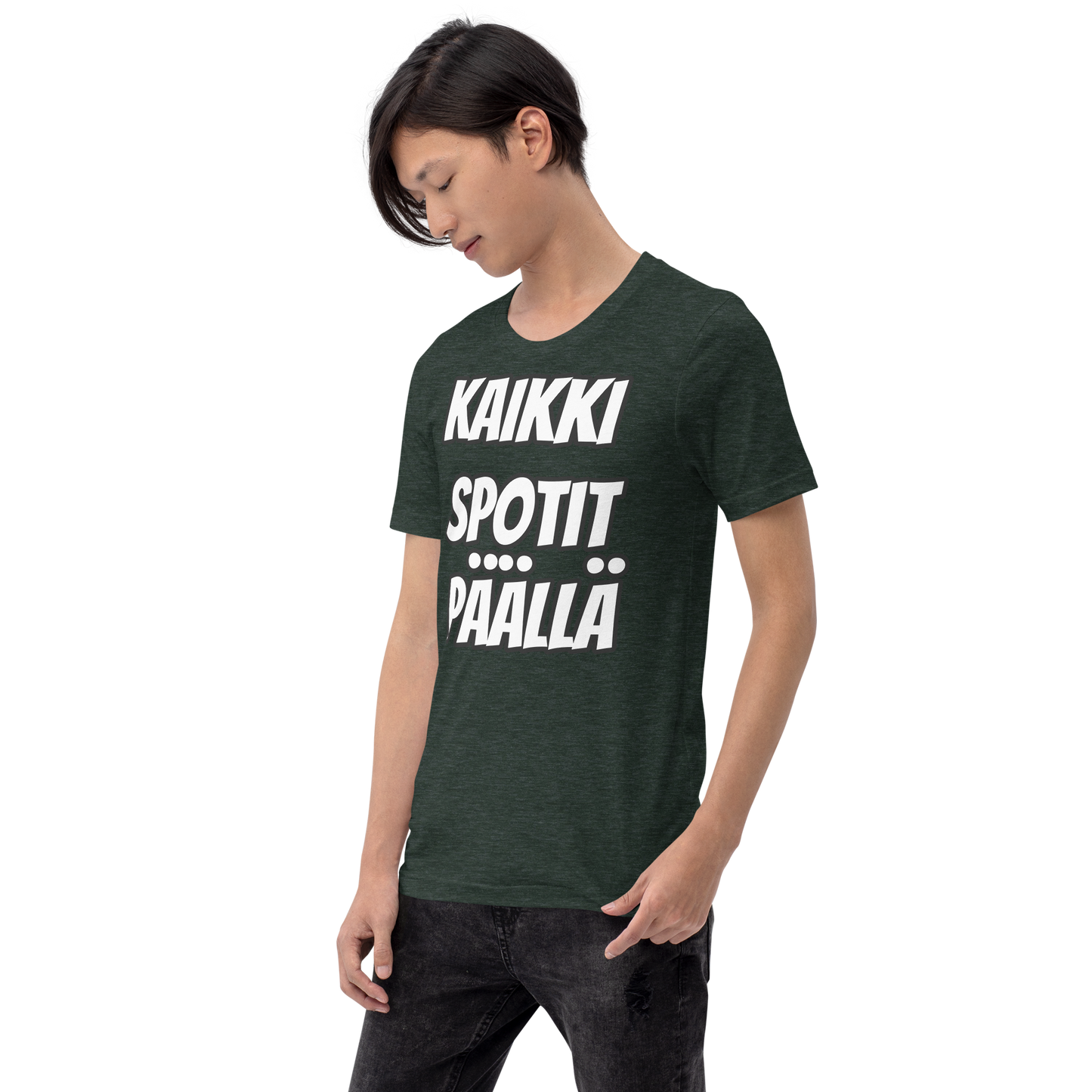 Unisex t-paita - kaikki spotit päällä