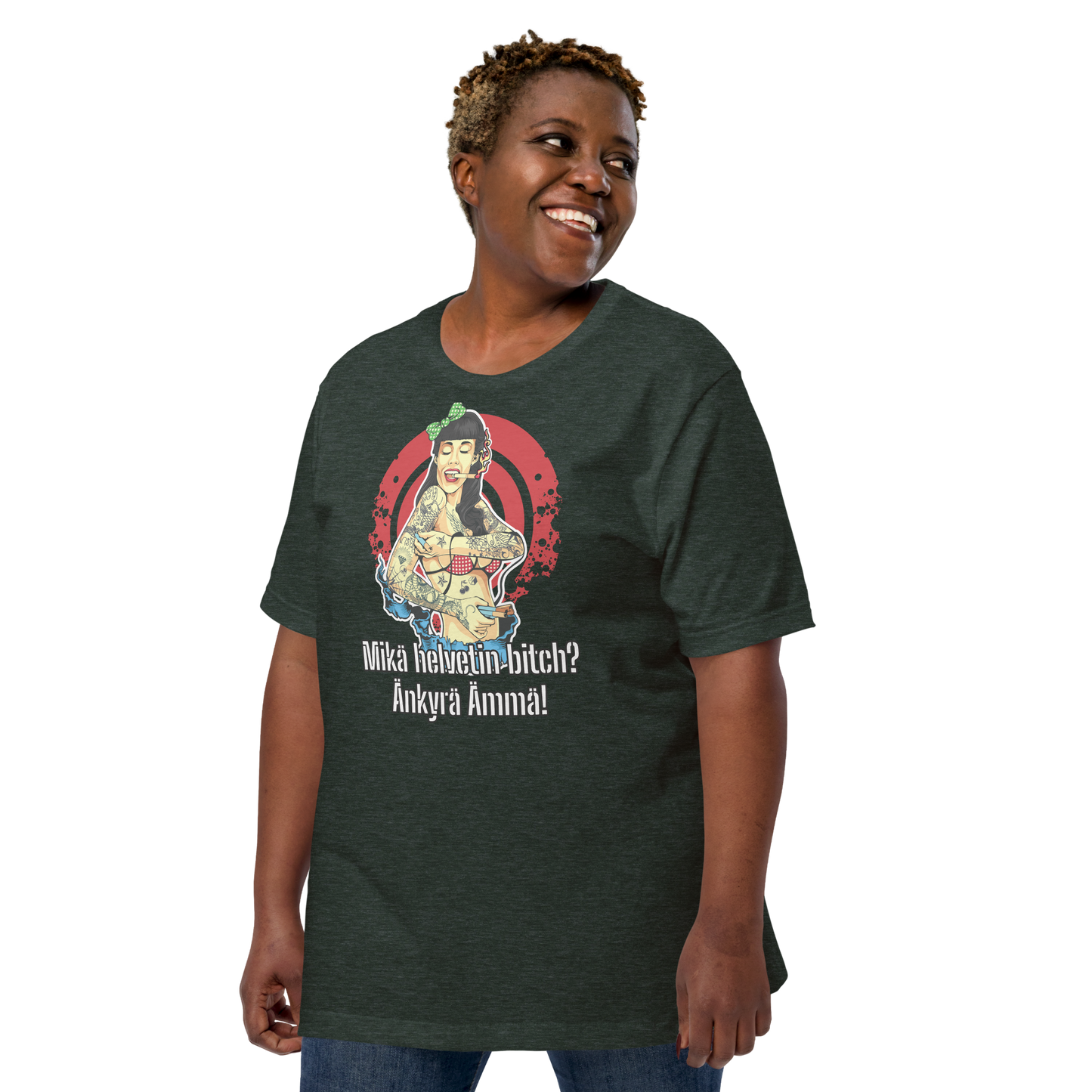 Unisex t-shirt - what the hell bitch? dumb mother-in-law