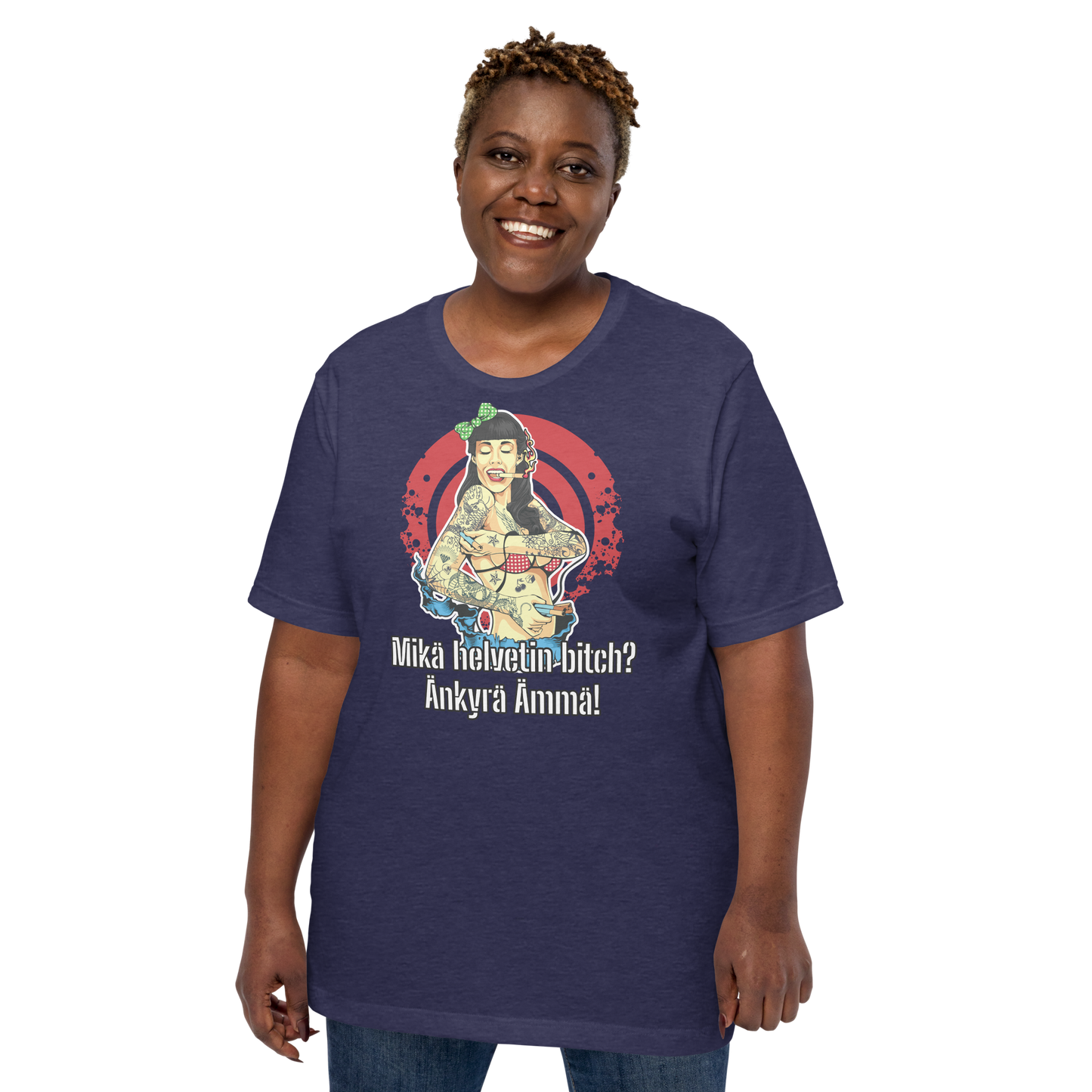 Unisex t-shirt - what the hell bitch? dumb mother-in-law