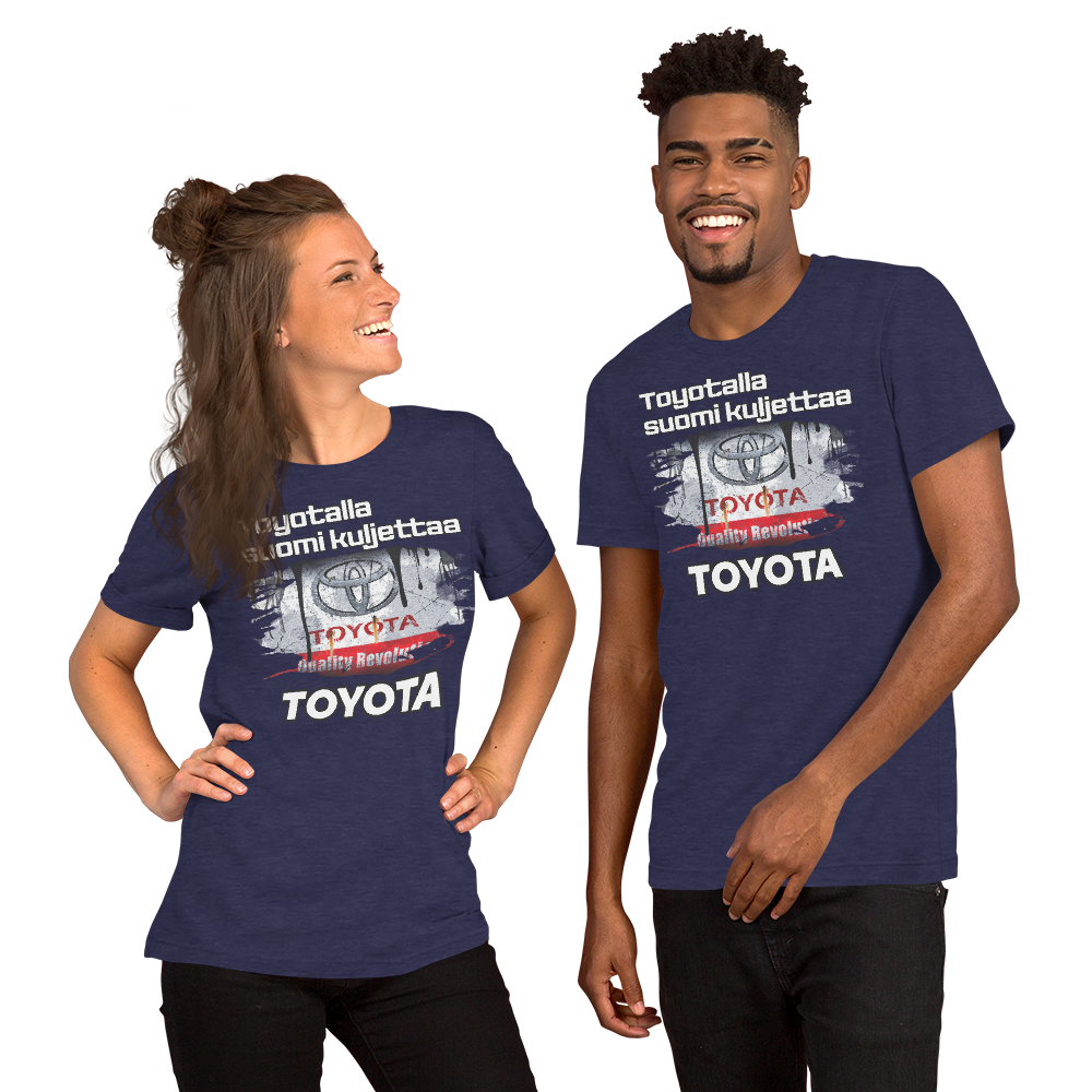 Unisex t-paita - oma teksti + Suomi kuljettaa