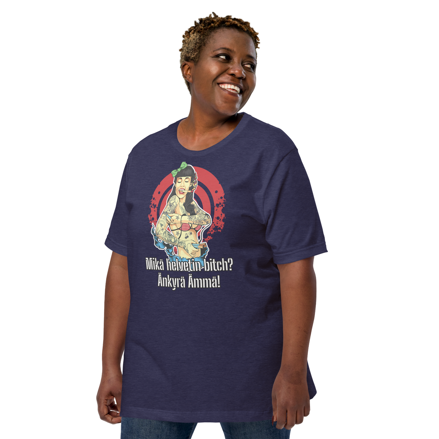 Unisex t-shirt - what the hell bitch? dumb mother-in-law