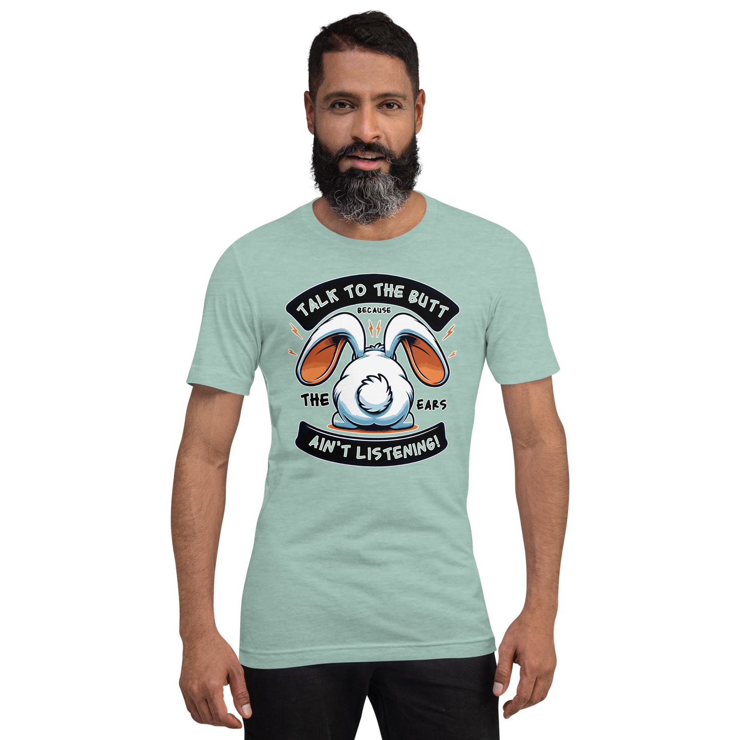 Unisex t-paita puhu pupun pepulle