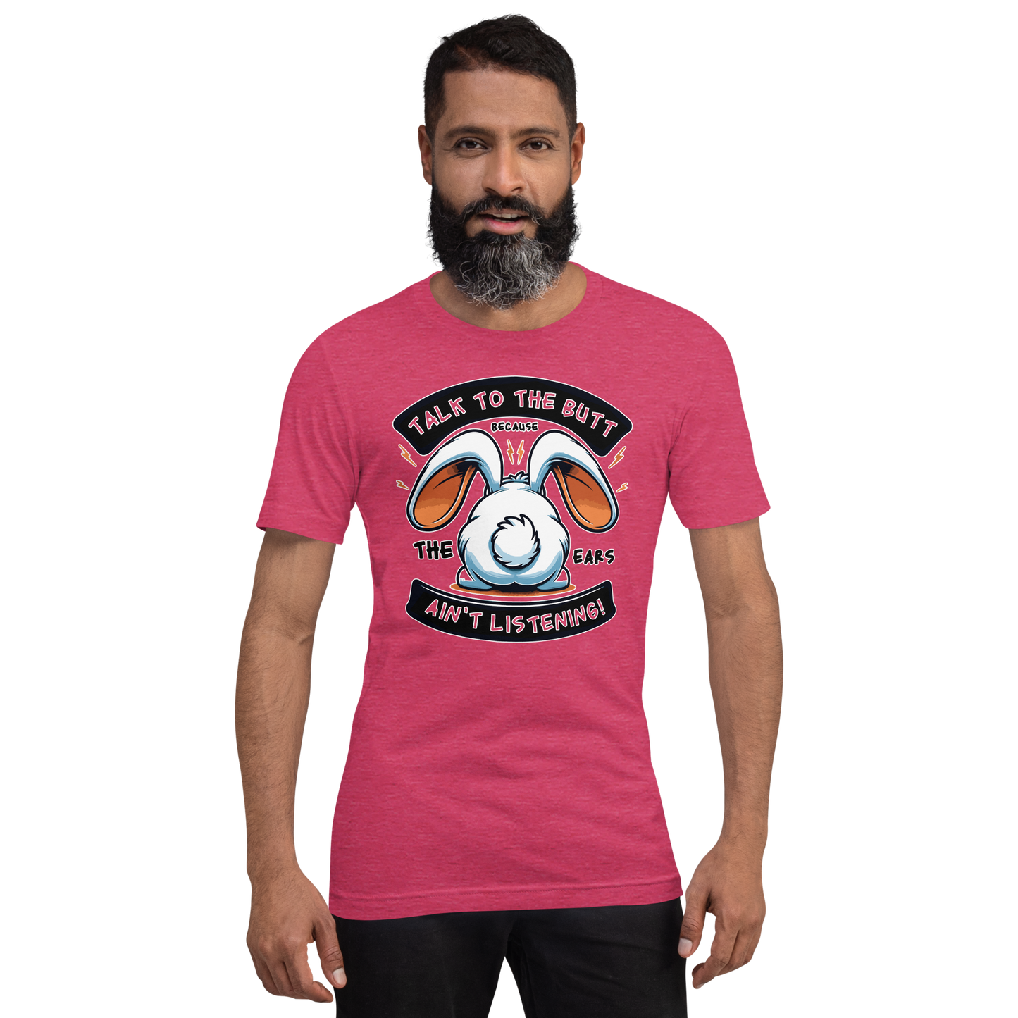 Unisex t-paita puhu pupun pepulle