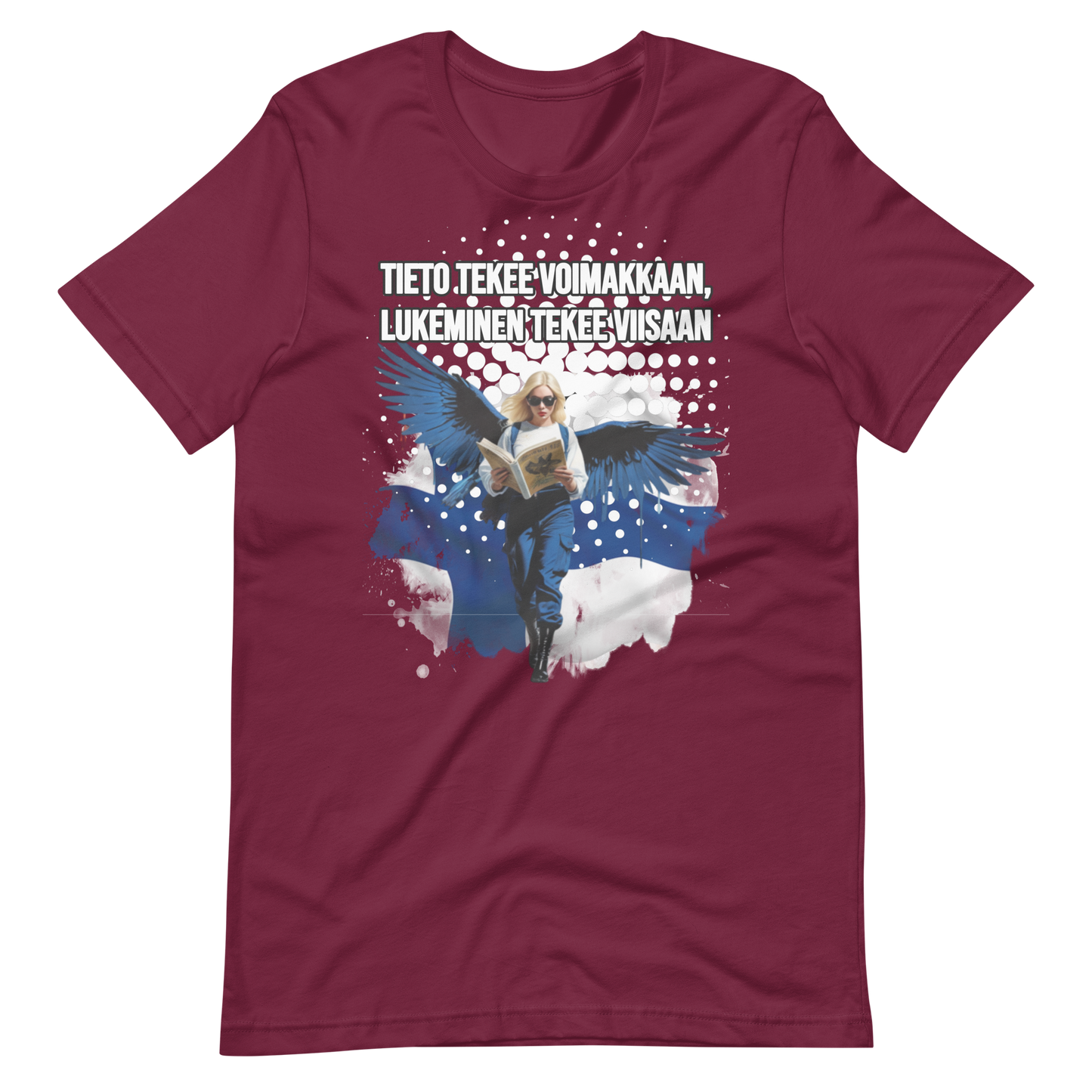 Unisex t-paita - tieto tekee viisaan