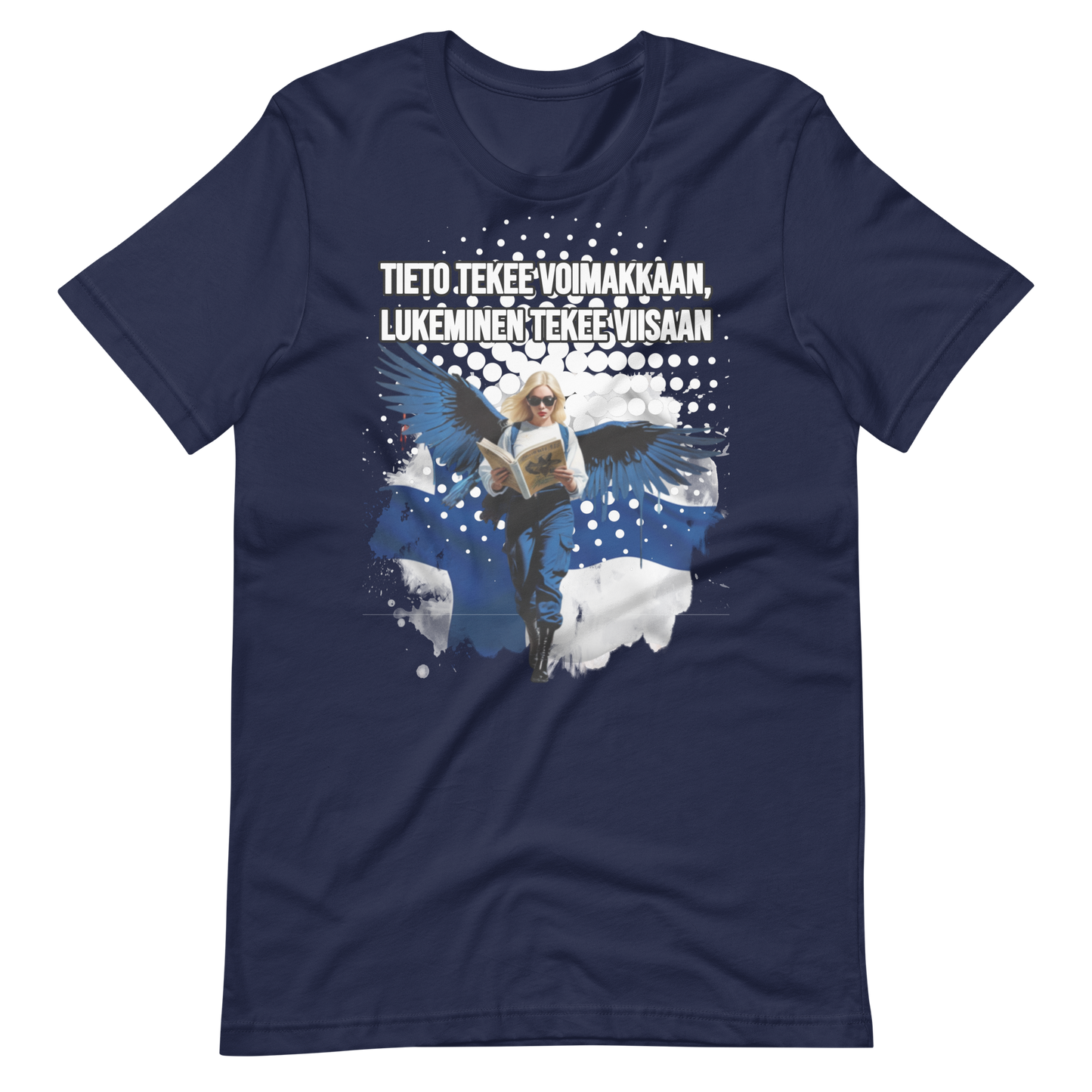 Unisex t-paita - tieto tekee viisaan