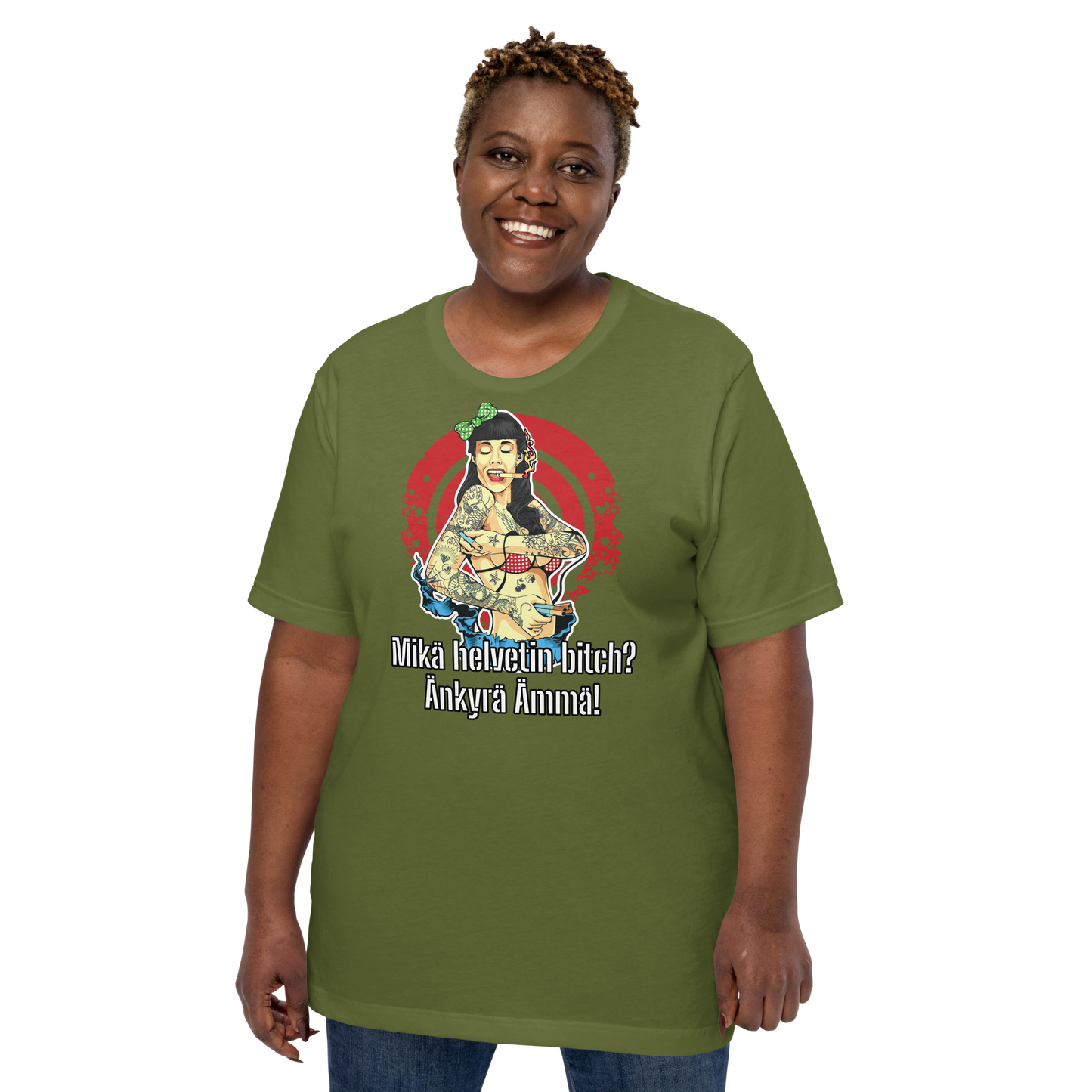 Unisex t-shirt - what the hell bitch? dumb mother-in-law