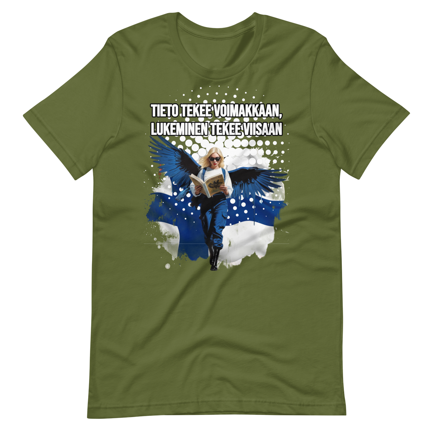 Unisex t-paita - tieto tekee viisaan