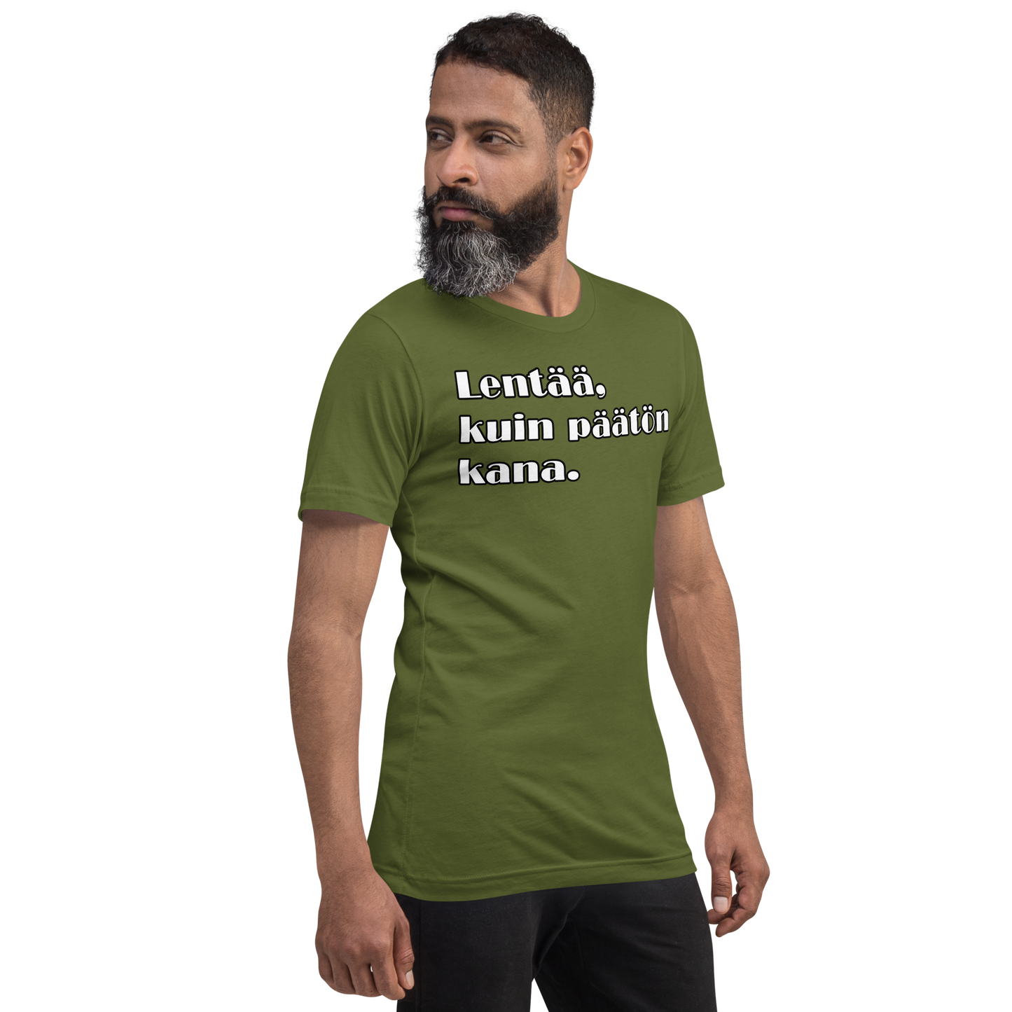 Unisex t-paita - Lentää, kuin päätön kana.