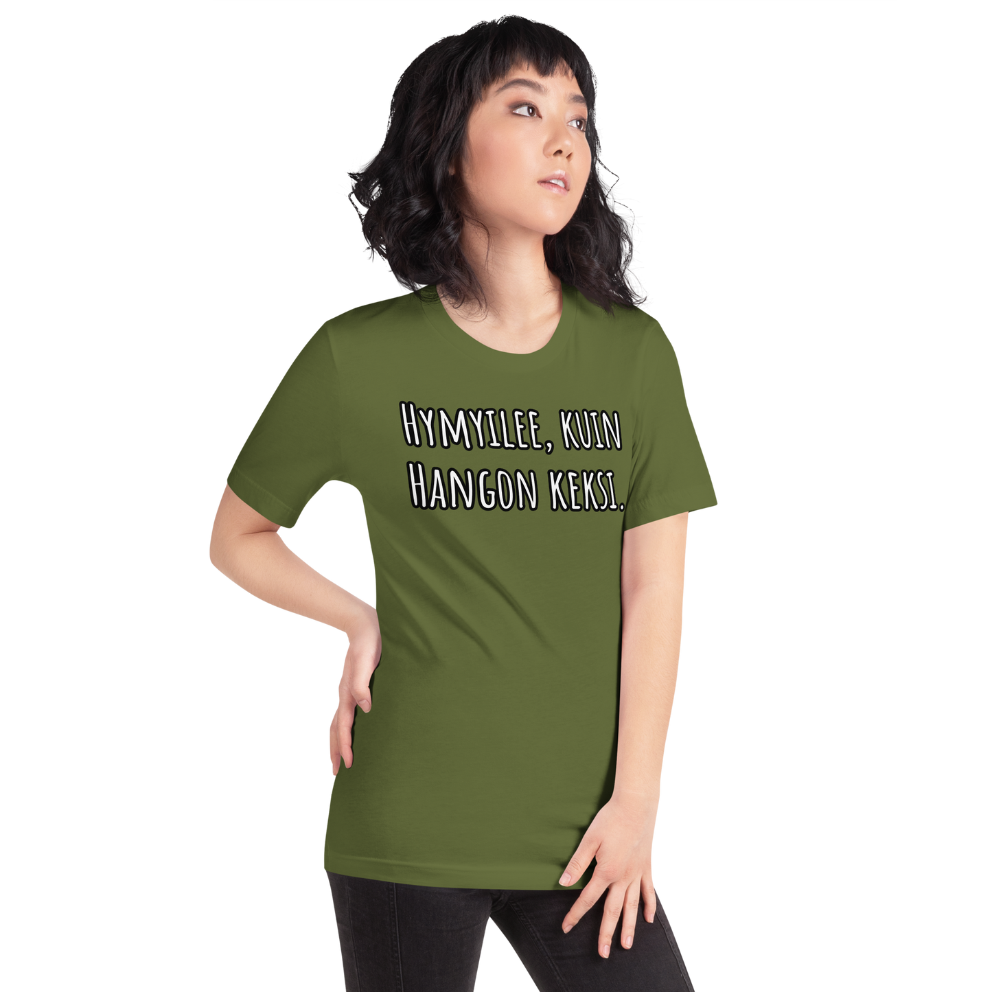 Unisex t-paita - Hymyilee, kuin Hangon keksi.