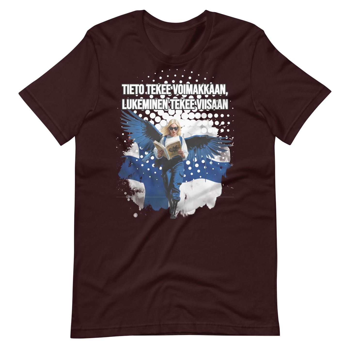 Unisex t-paita - tieto tekee viisaan