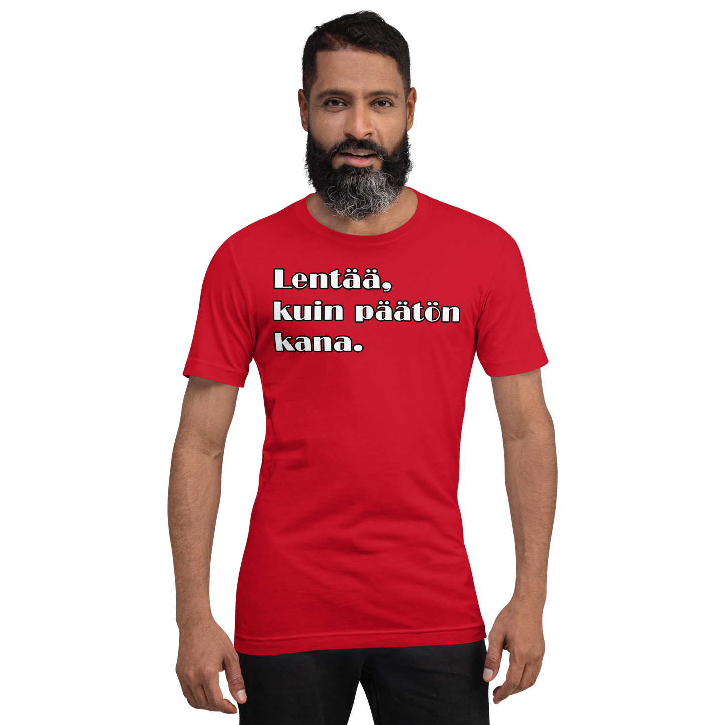 Unisex t-paita - Lentää, kuin päätön kana.