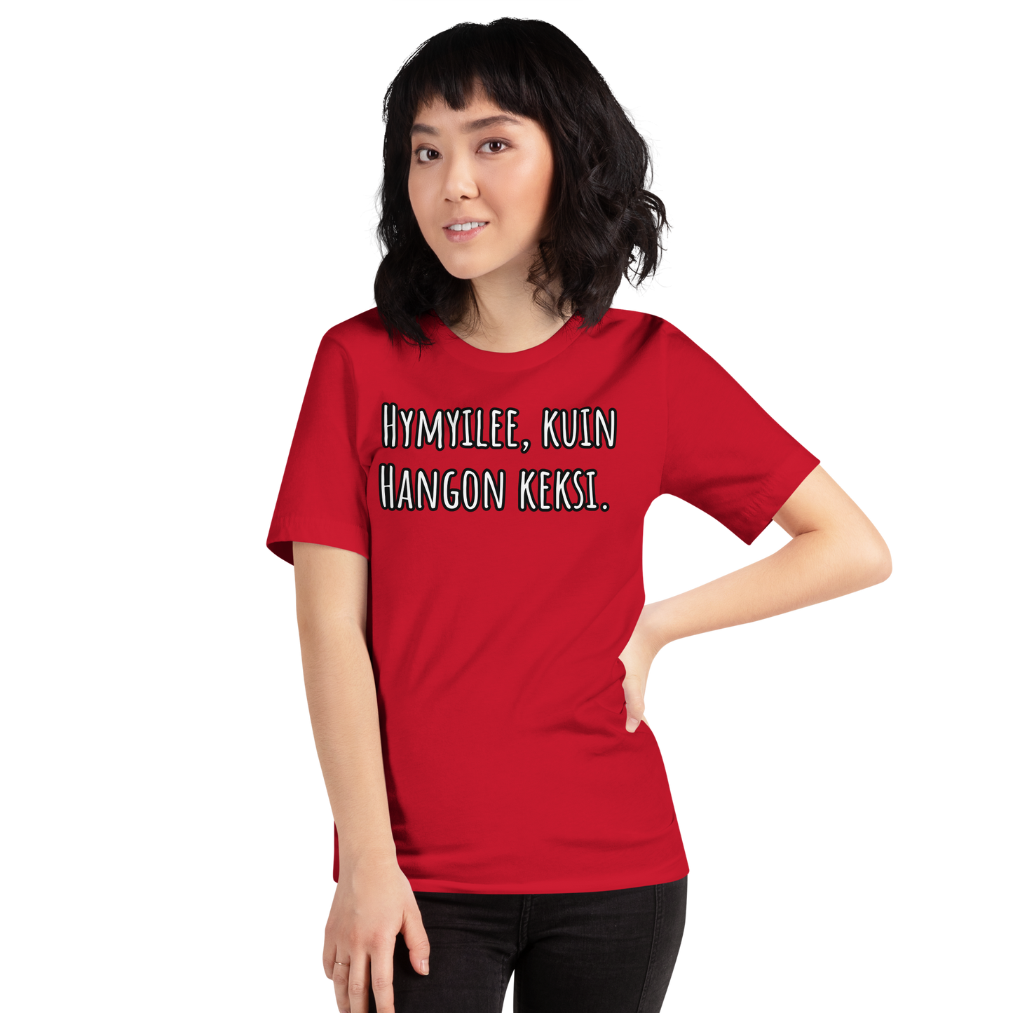 Unisex t-paita - Hymyilee, kuin Hangon keksi.