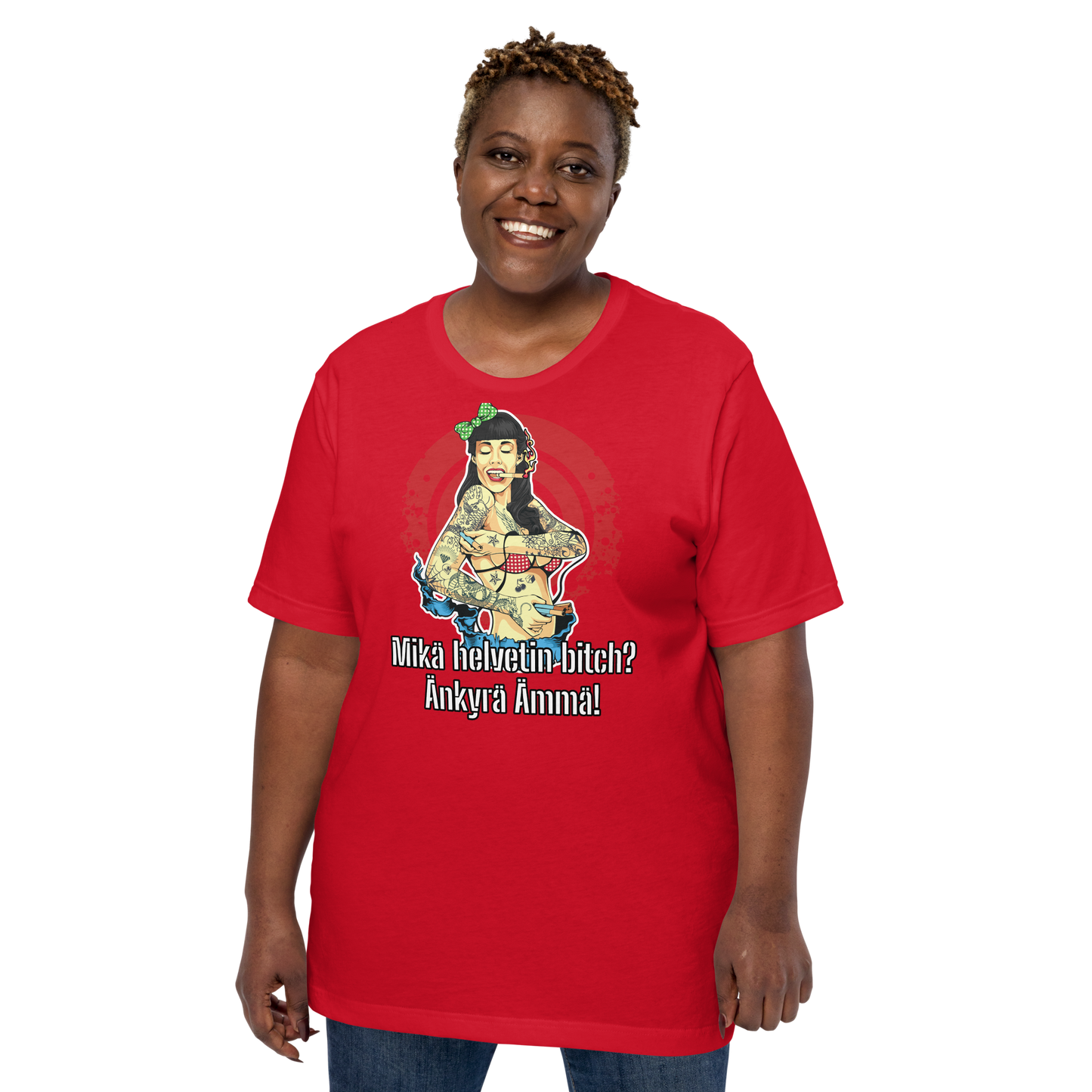 Unisex t-shirt - what the hell bitch? dumb mother-in-law