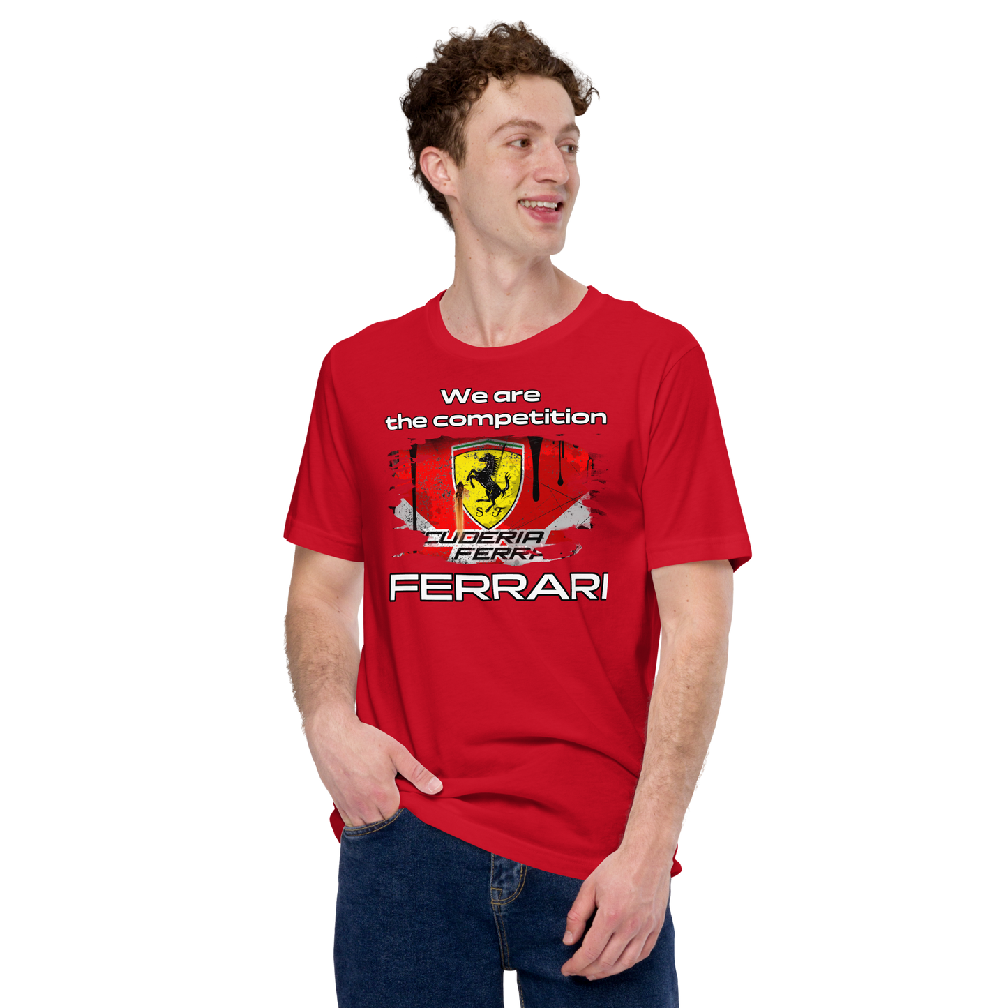 Unisex t-shirt - Ferrari + own text