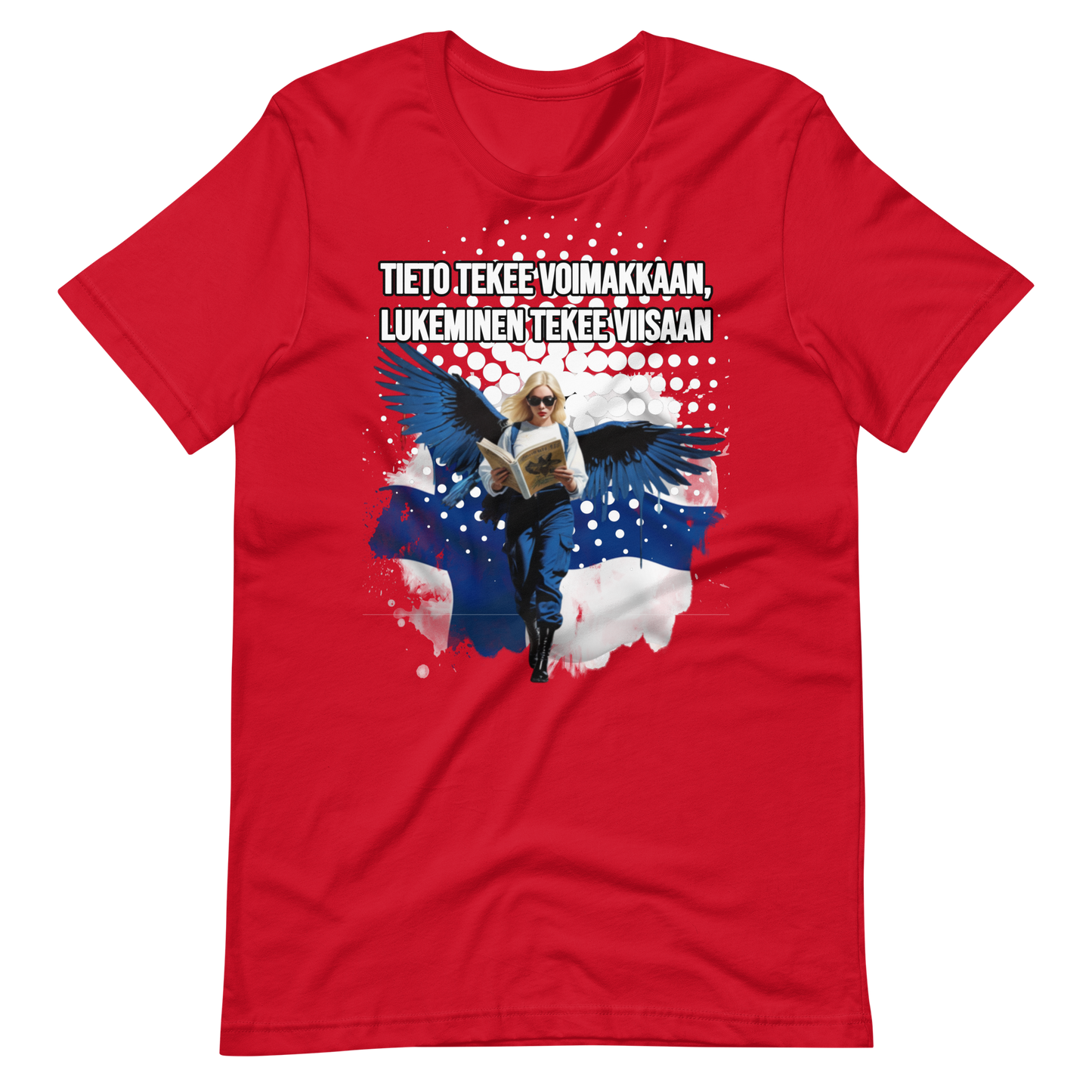 Unisex t-paita - tieto tekee viisaan