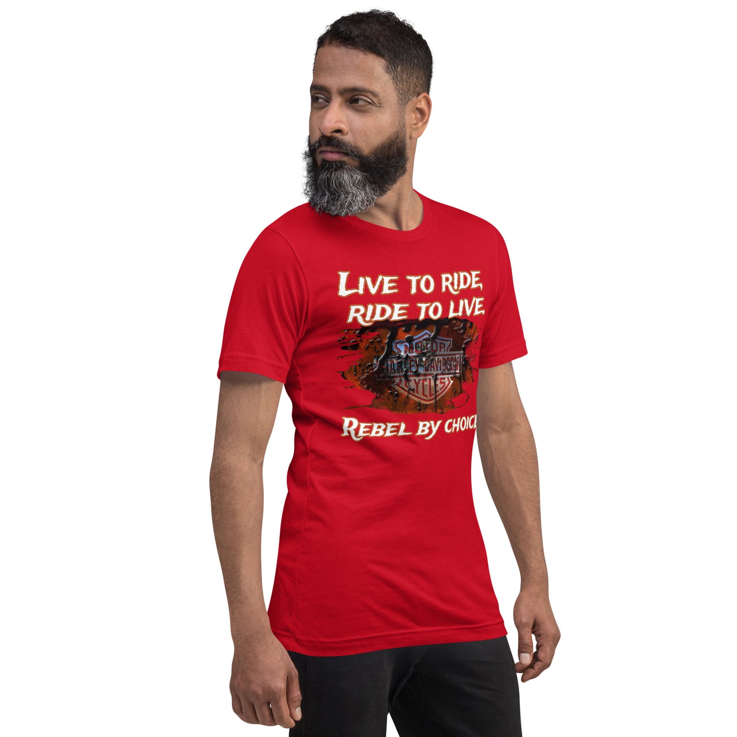 Unisex t-paita - Rebel by choice + muokkaa oma teksti