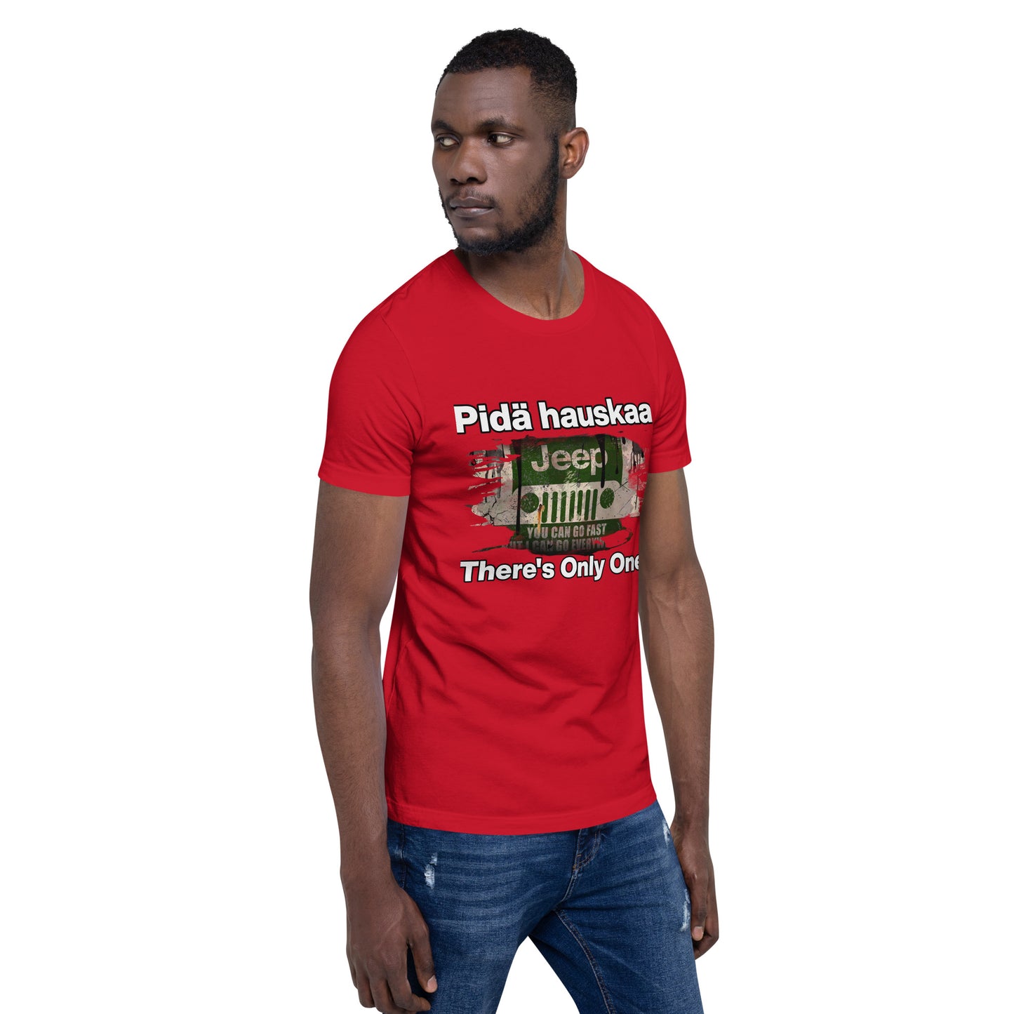 Unisex t-paita - HAVE FUN OUT THERE jeeppi